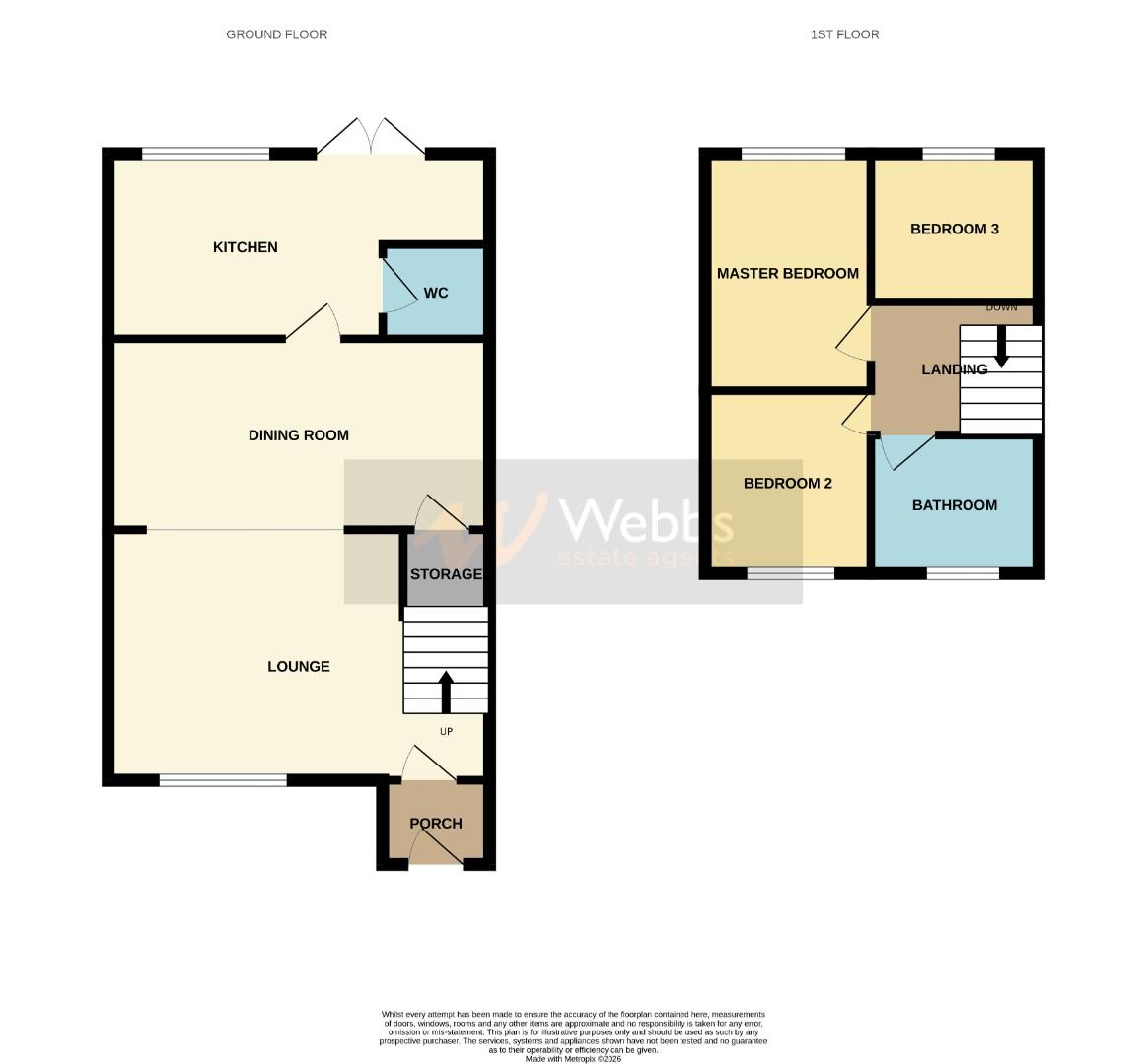 134, Stafford Road, Huntington Cannock floorplan
