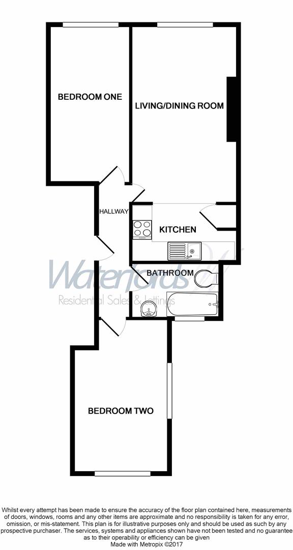 Flat 1, 6, Union Street, Aldershot floorplan