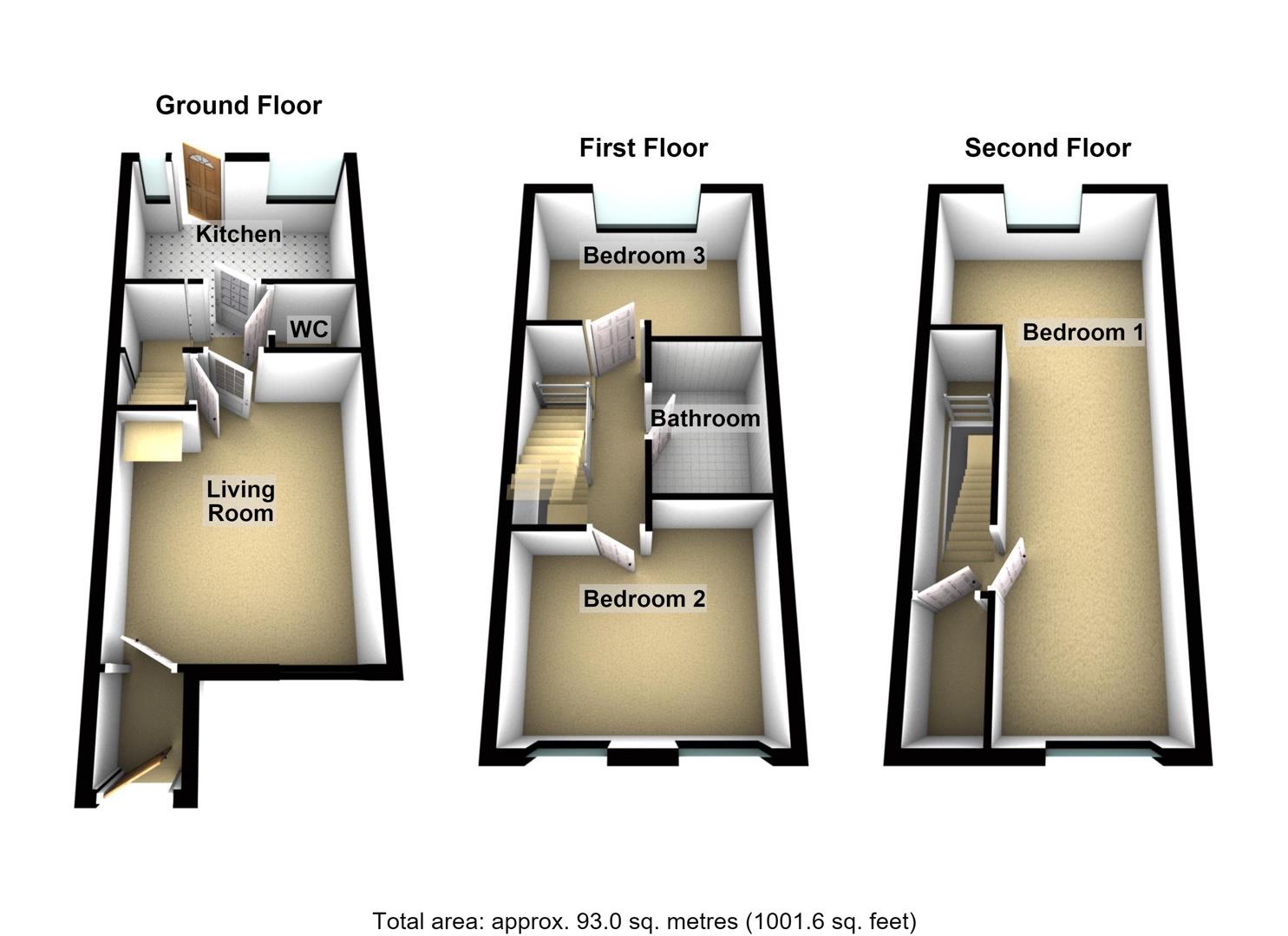 26, Pine Valley Way, Ashington floorplan