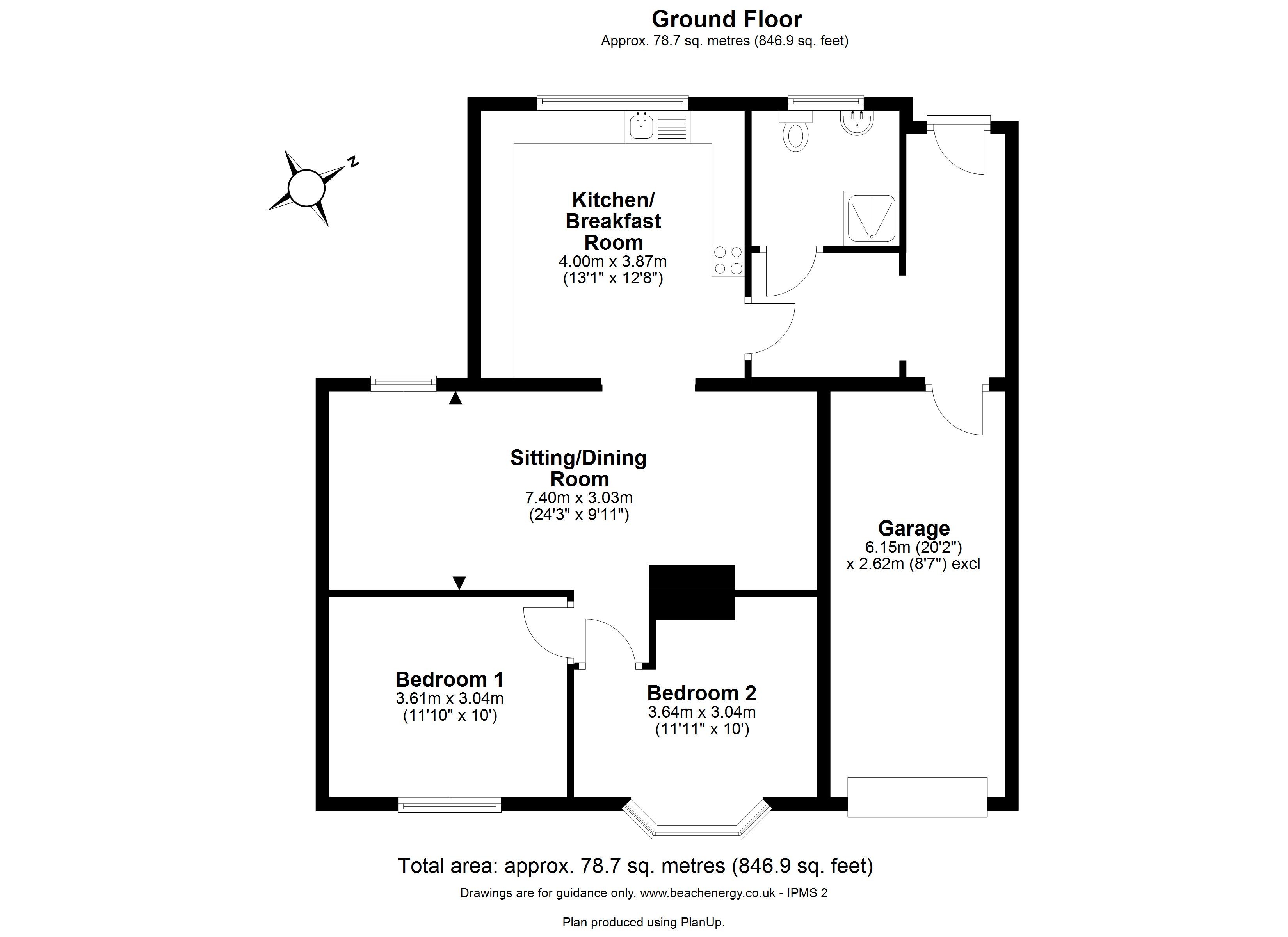 97, Highfields Road, Cambridge floorplan