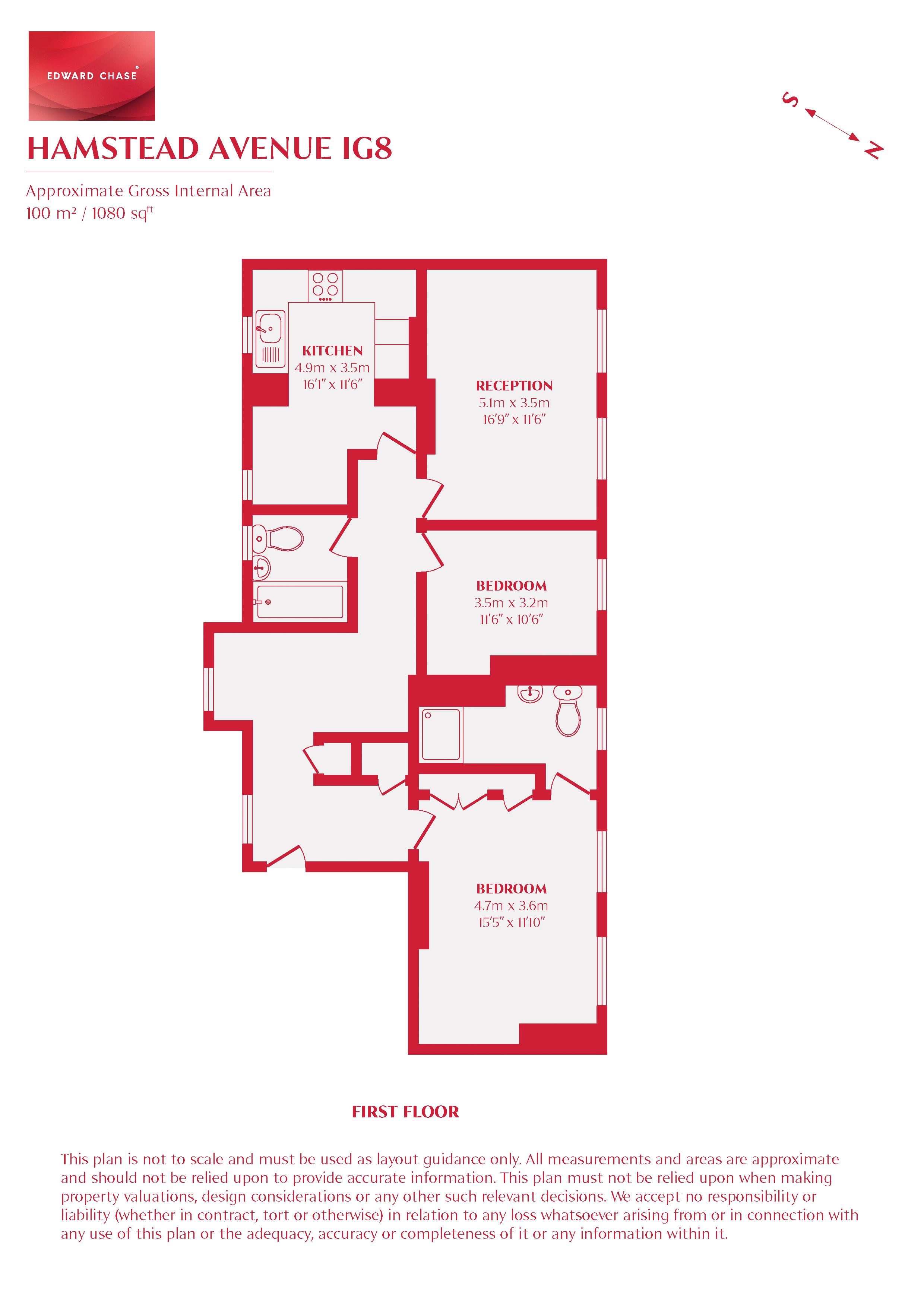 11 Osborne House, Hampstead Avenue, Woodford Green floorplan