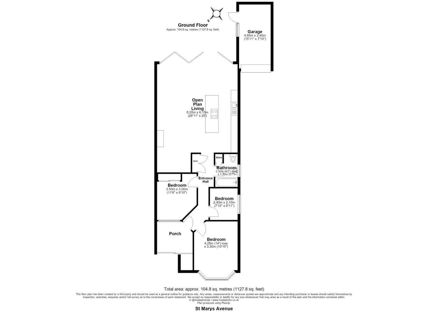 21, St. Marys Avenue, Brentwood floorplan