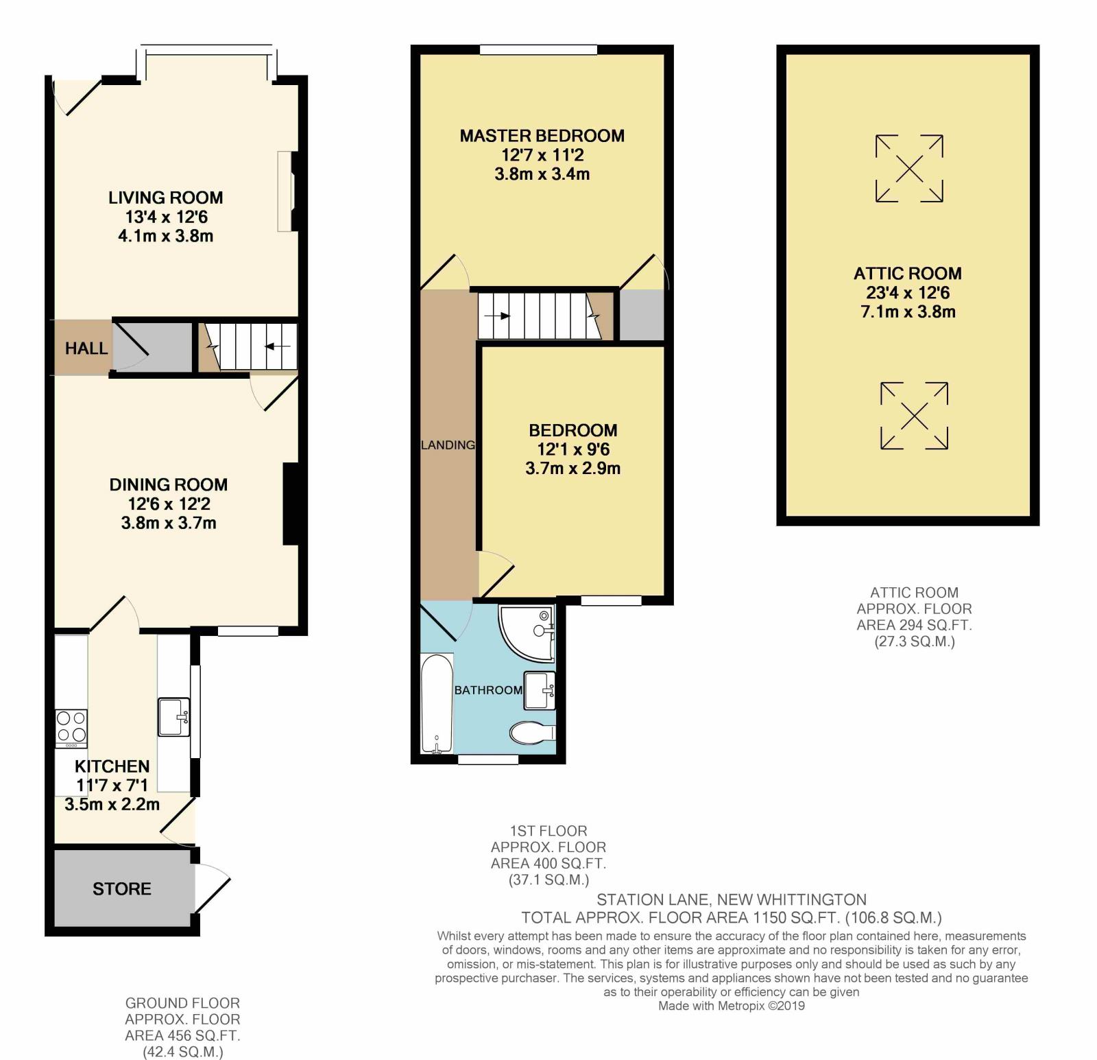 2 Bedrooms Semi-detached house for sale in Station Lane, New Whittington, Chesterfield, Derbyshire S43
