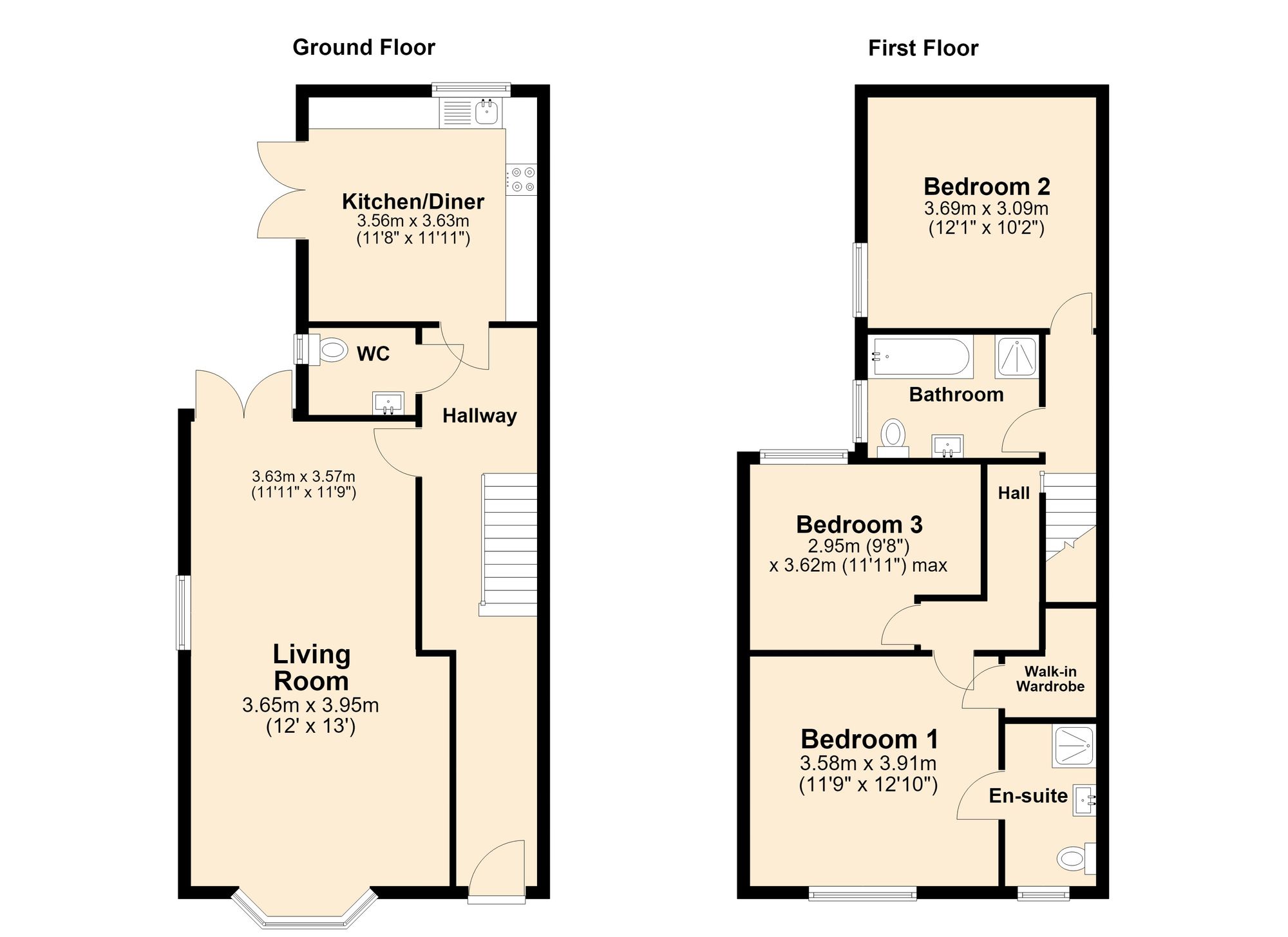 3 Duke Street, Peterborough floorplan