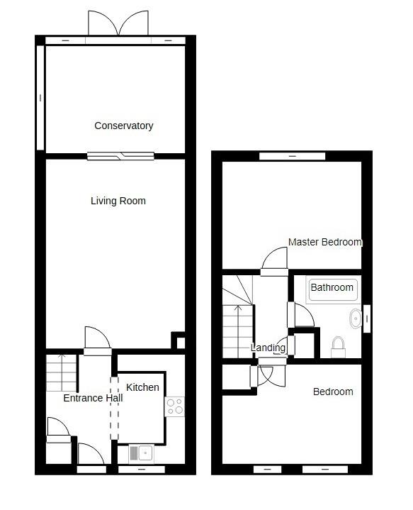 2 Bedrooms End terrace house for sale in Roseberry Gardens, Hucknall, Nottinghamshire NG15