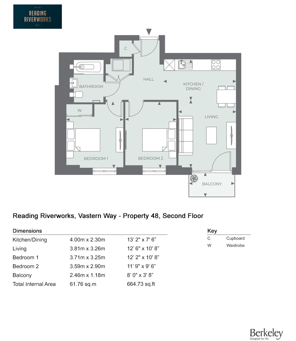 48, Reading, Rg1 8Bu, Reading floorplan