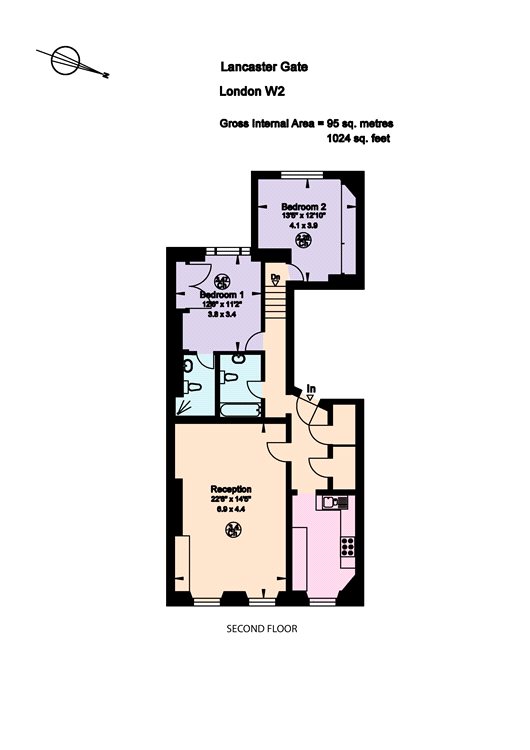53-55, Lancaster Gate, London floorplan