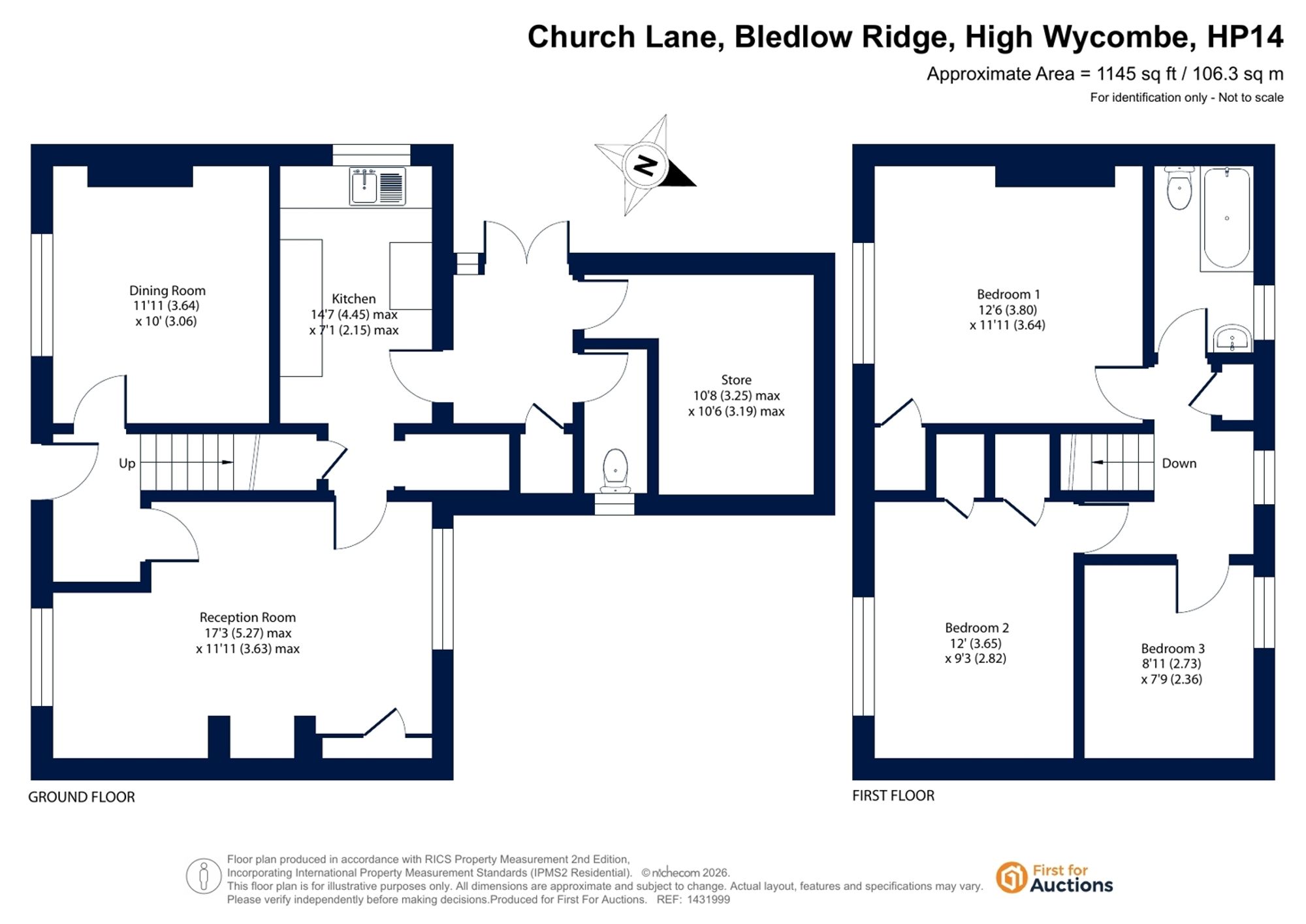 2 Church Cottages Church Lane, High Wycombe floorplan
