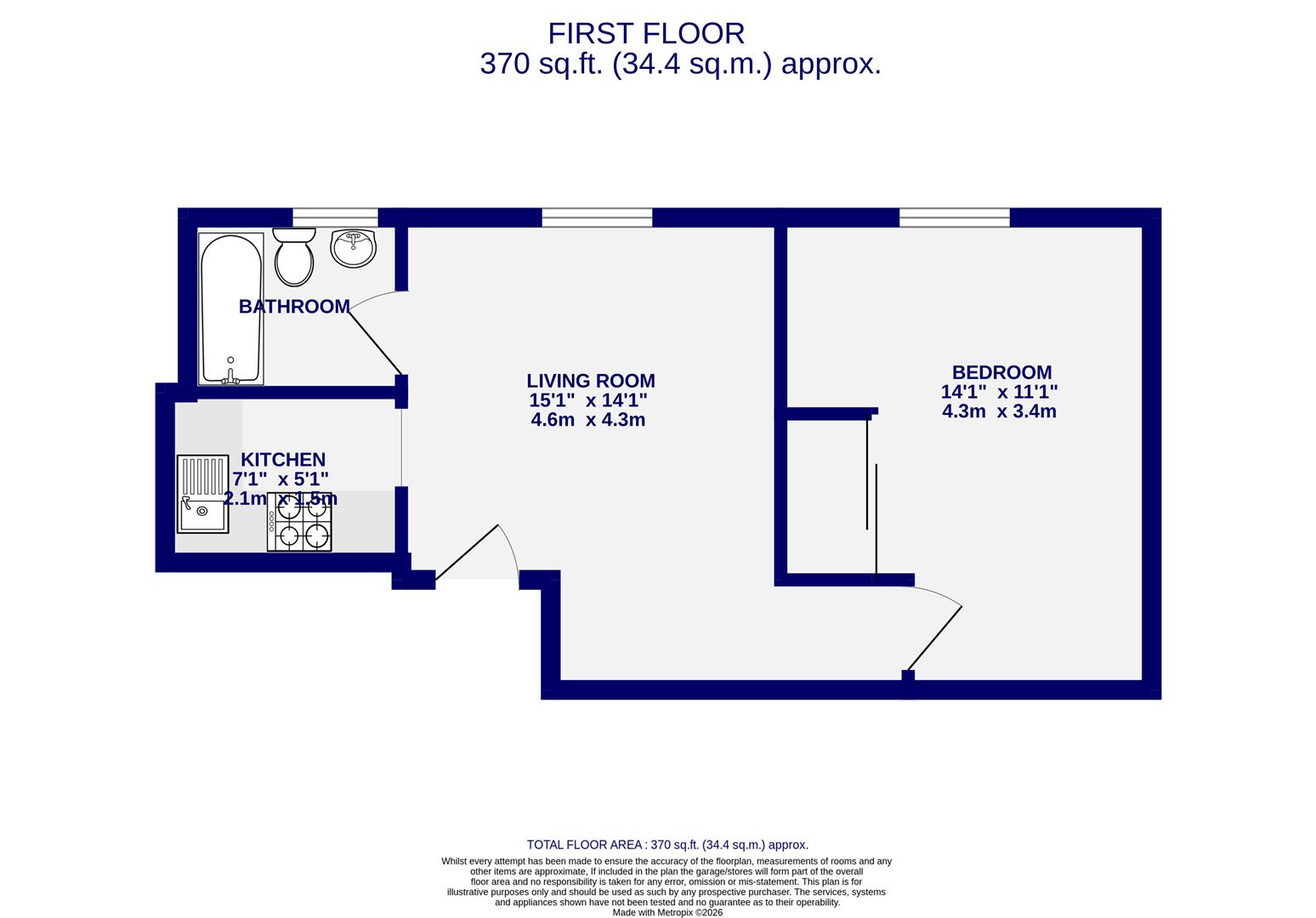 87 Cromer Street, York floorplan
