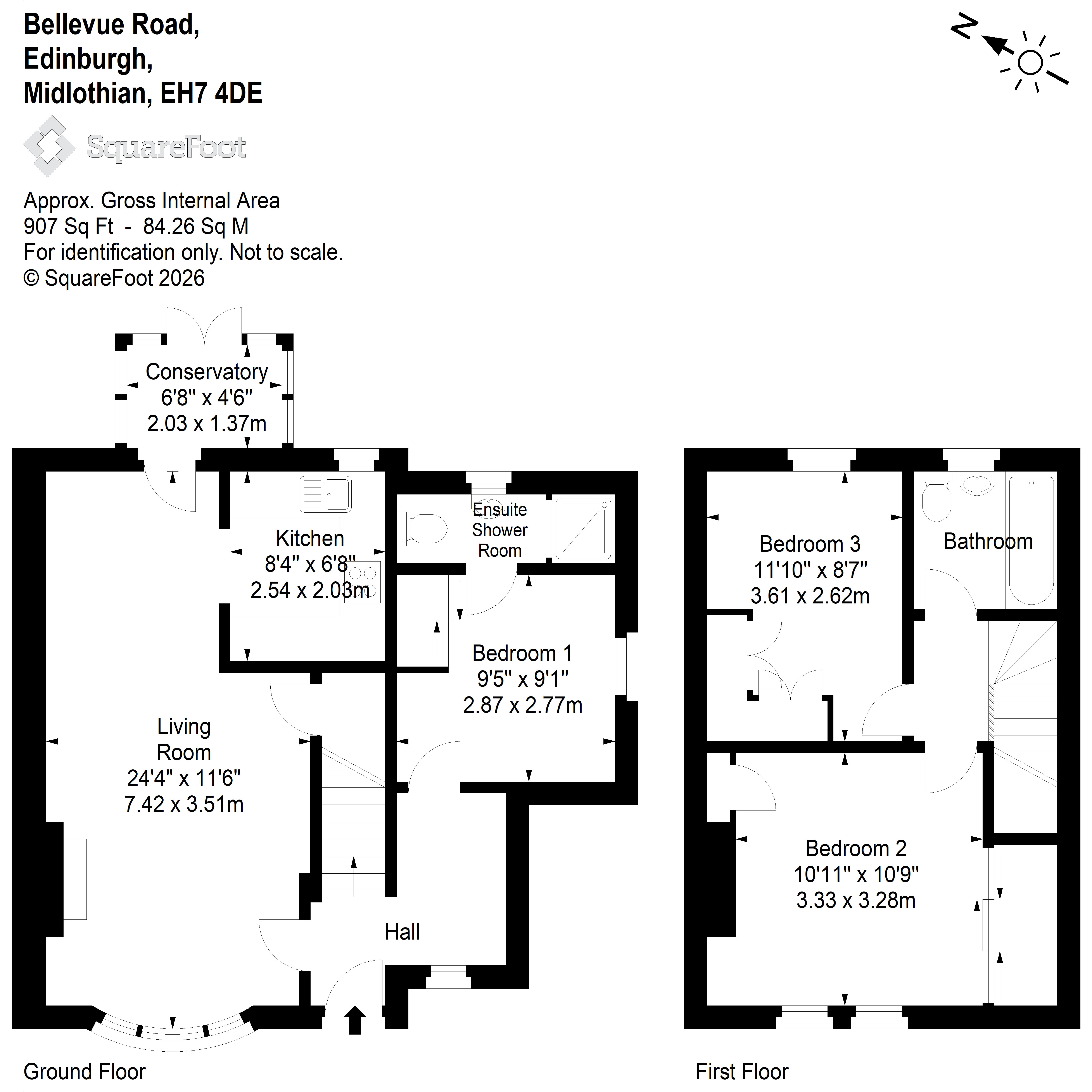 88, Bellevue Road, Bellevue, Edinburgh floorplan