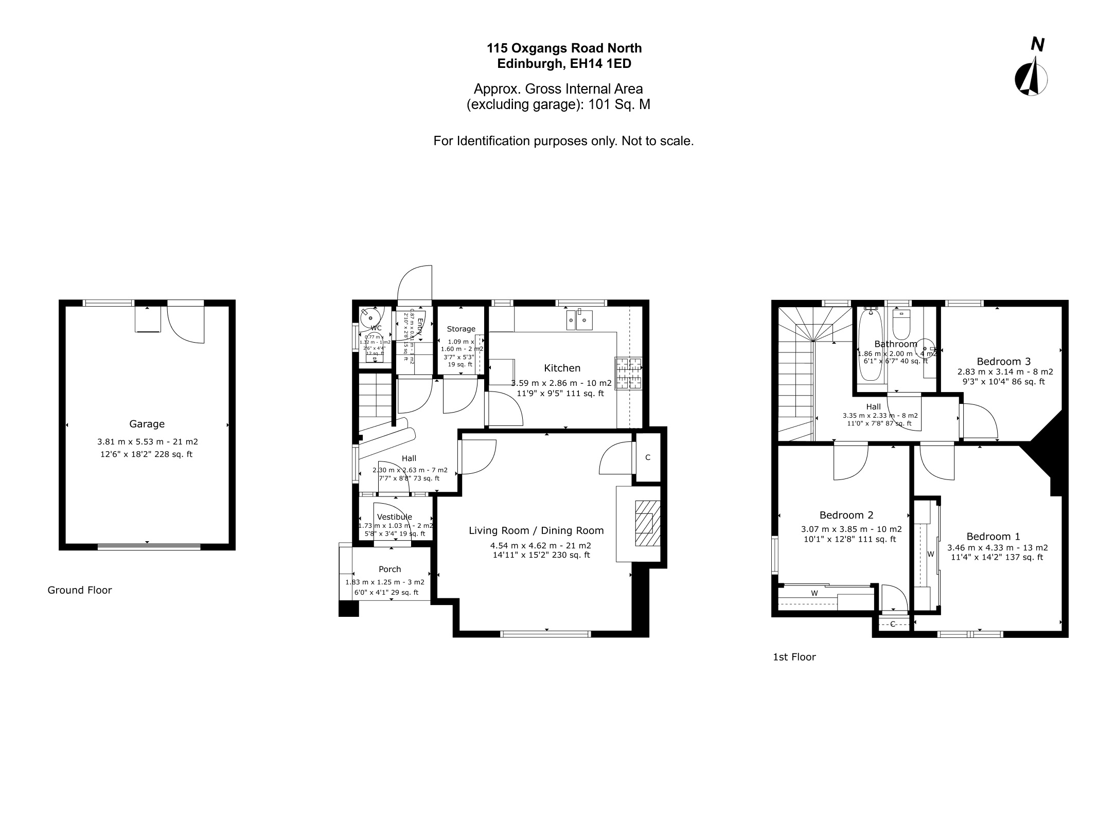 115, Oxgangs Road North, Edinburgh floorplan