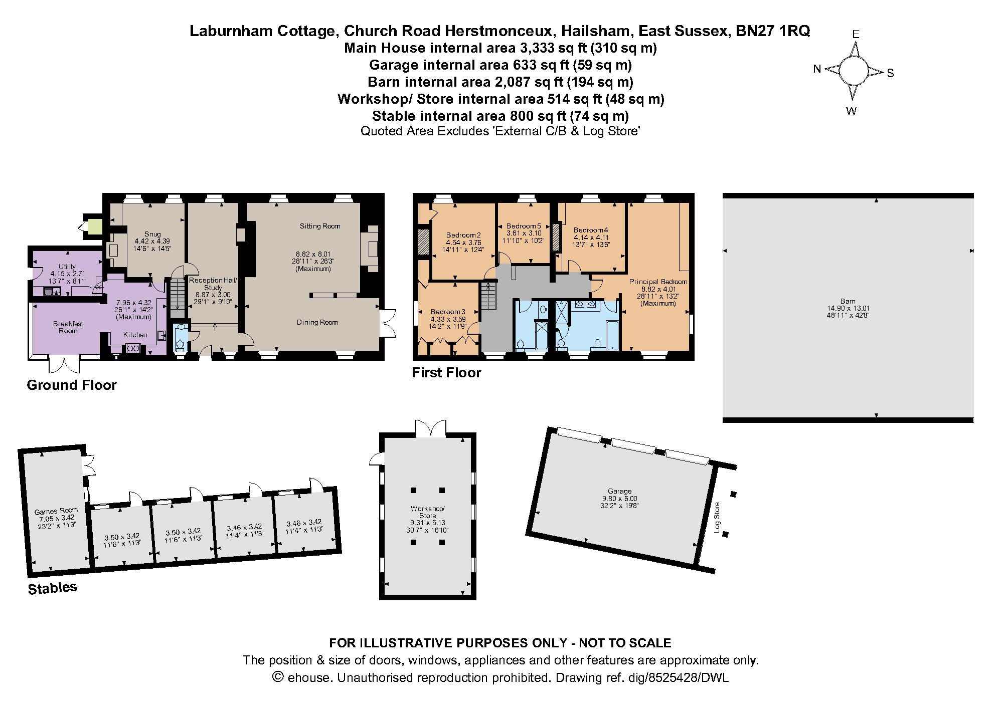 Church Road, Herstmonceux, East Sussex BN27, 5 bedroom detached house