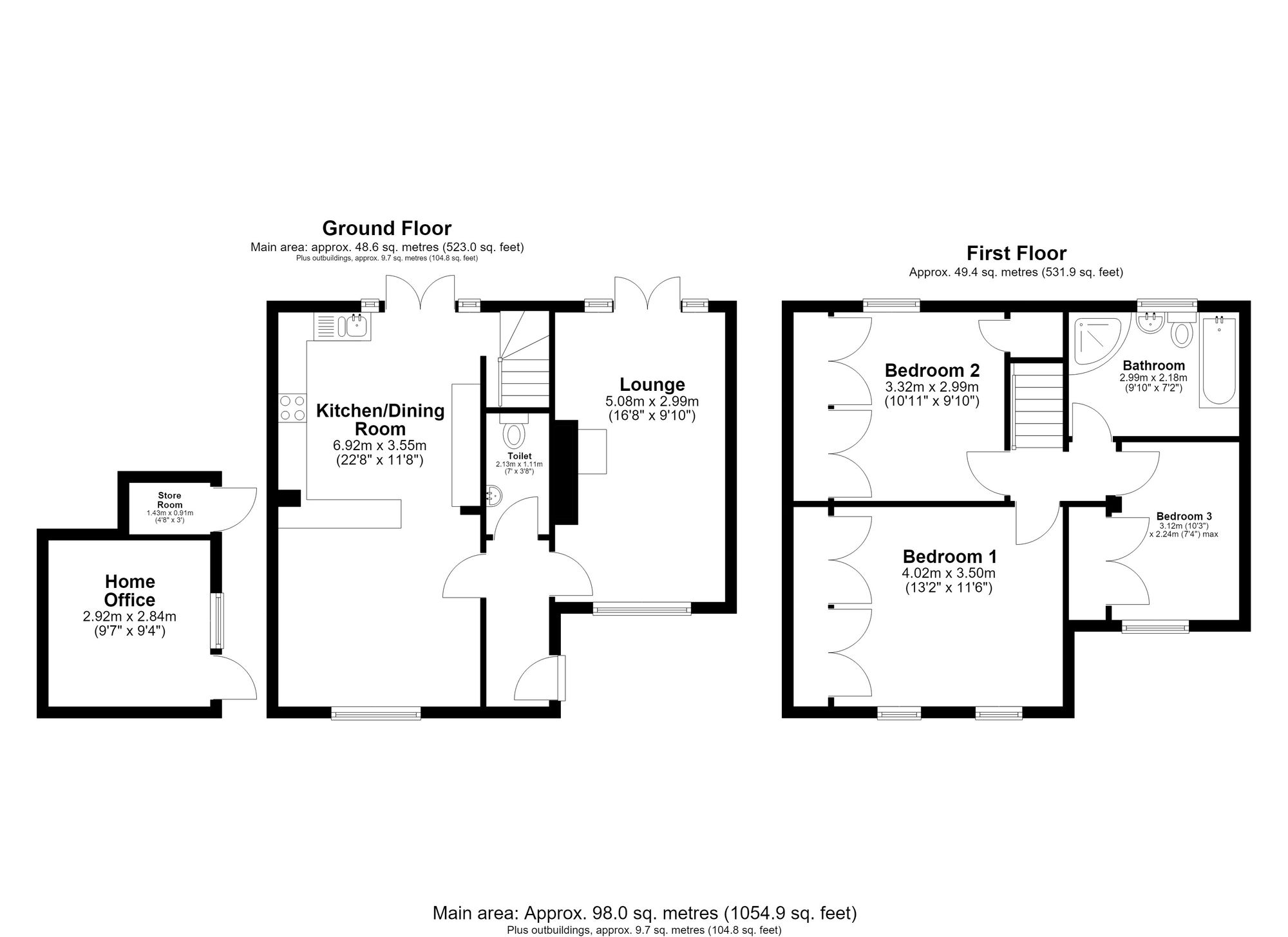 109 Hay Street, Royston floorplan