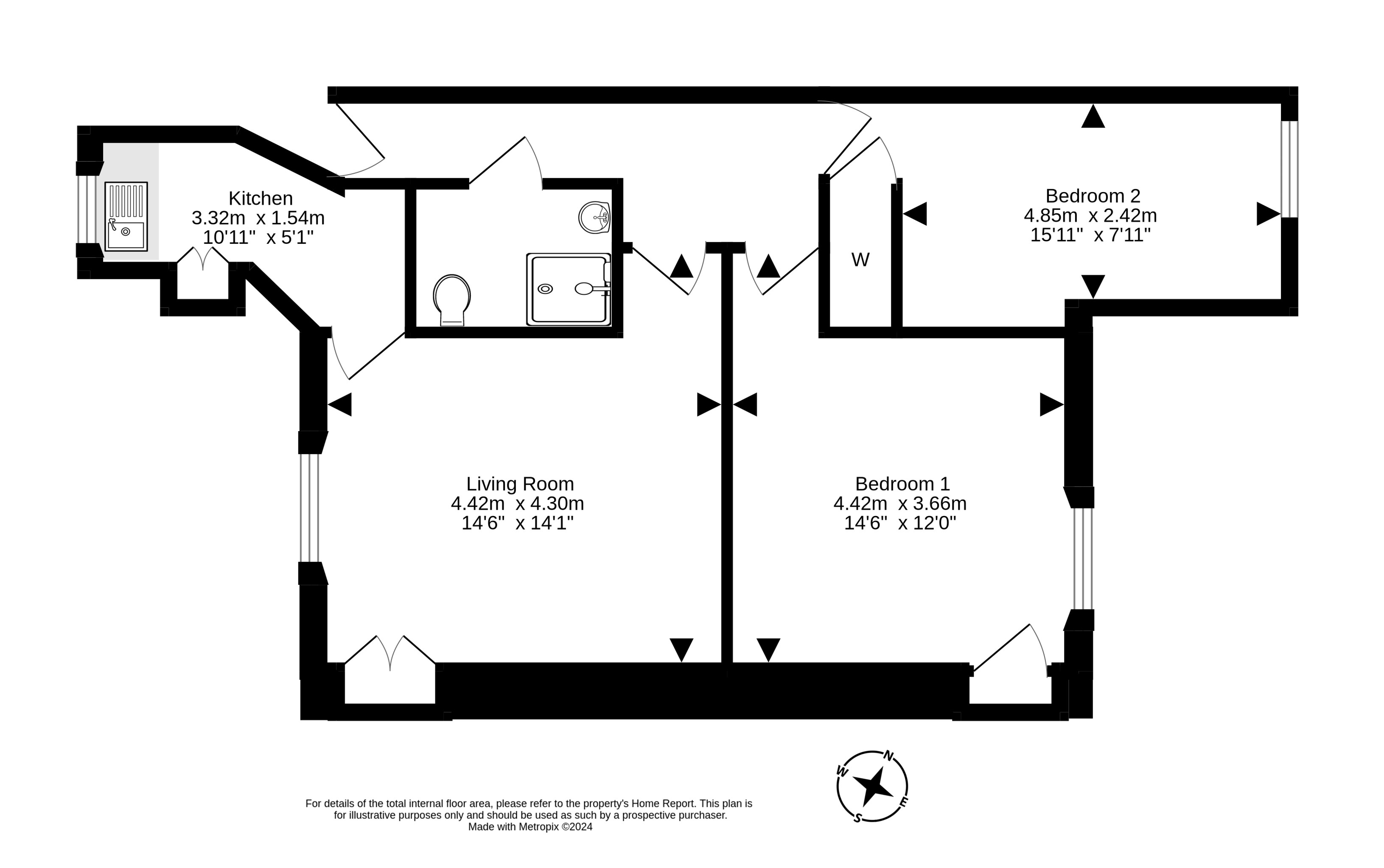 16 Jackson Street, Penicuik EH26, 2 bedroom flat for sale 66562561