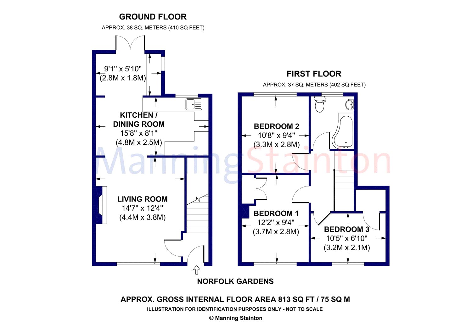 3 Bedrooms Terraced house for sale in Norfolk Gardens, Chapel Allerton, Leeds LS7