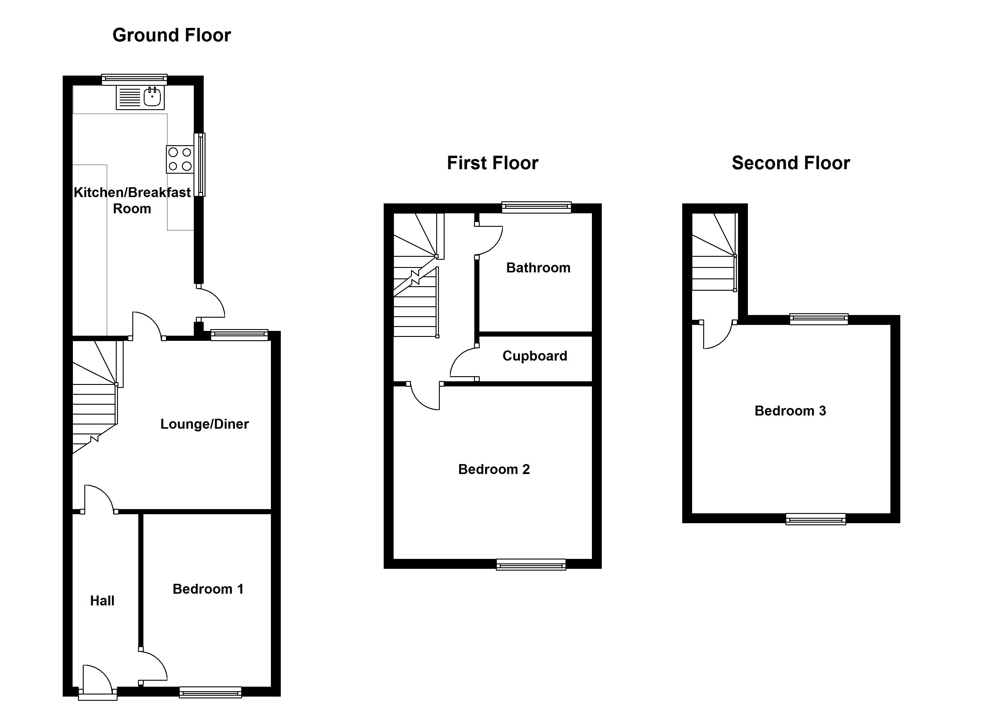 3 Bedrooms Terraced house to rent in St. Peters Place, Canterbury CT1