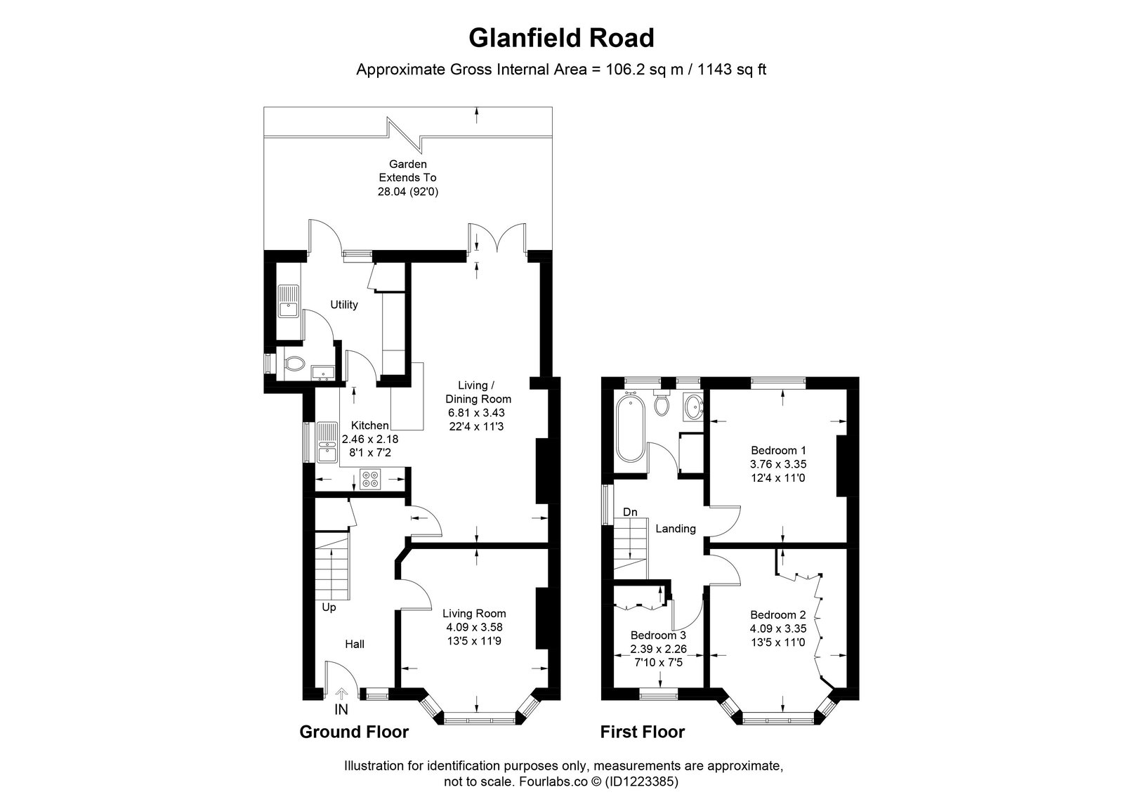 14, Glanfield Road, Beckenham floorplan