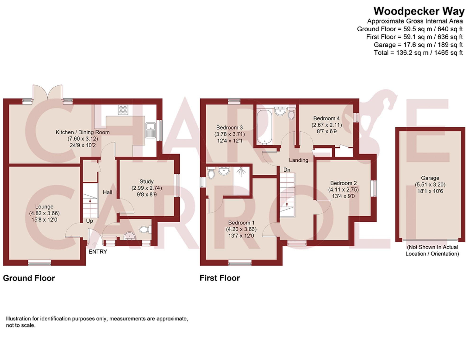 16 Woodpecker Way, Pershore floorplan