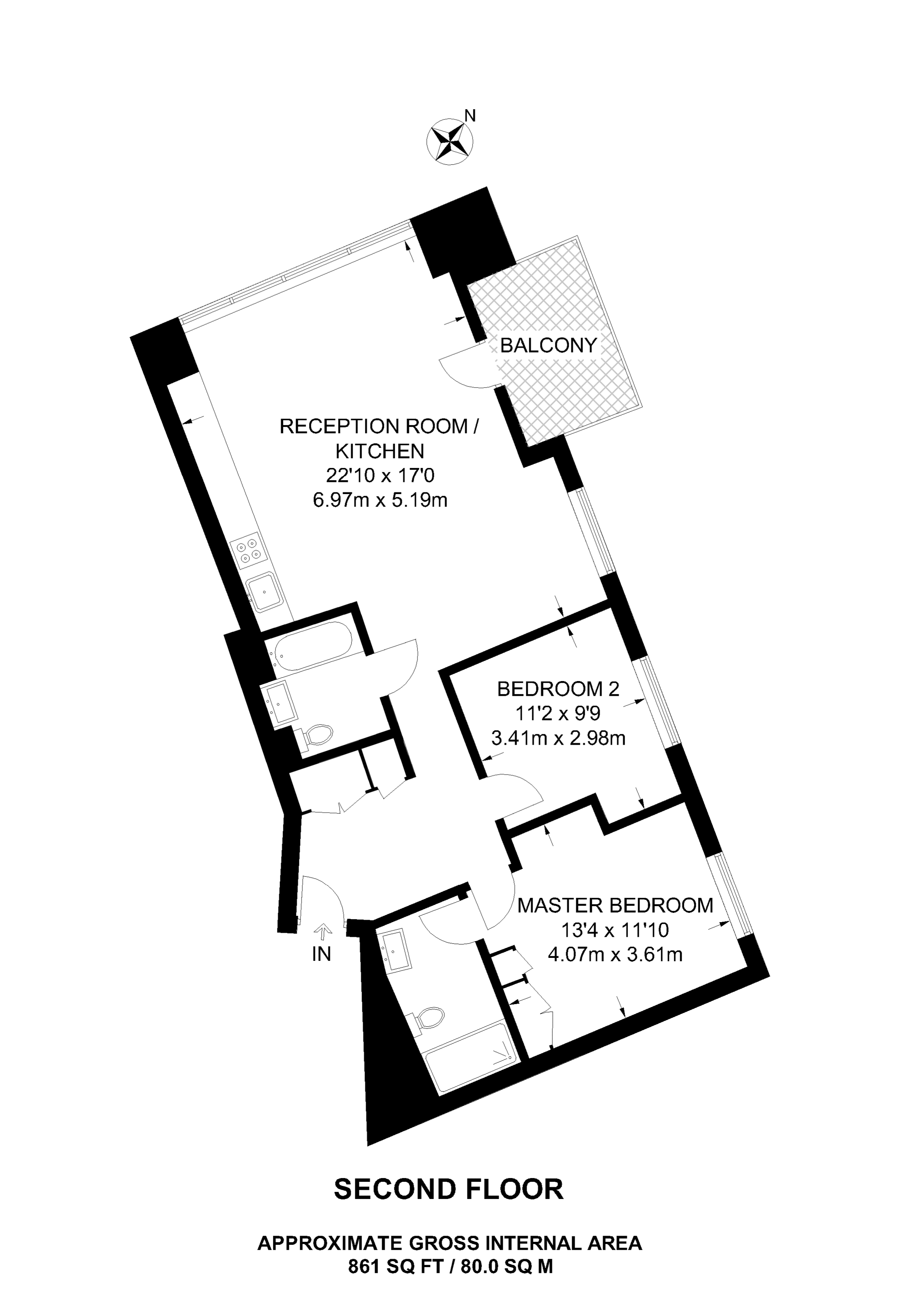 2 Bedrooms Flat to rent in Grantham House, Canning Town E14
