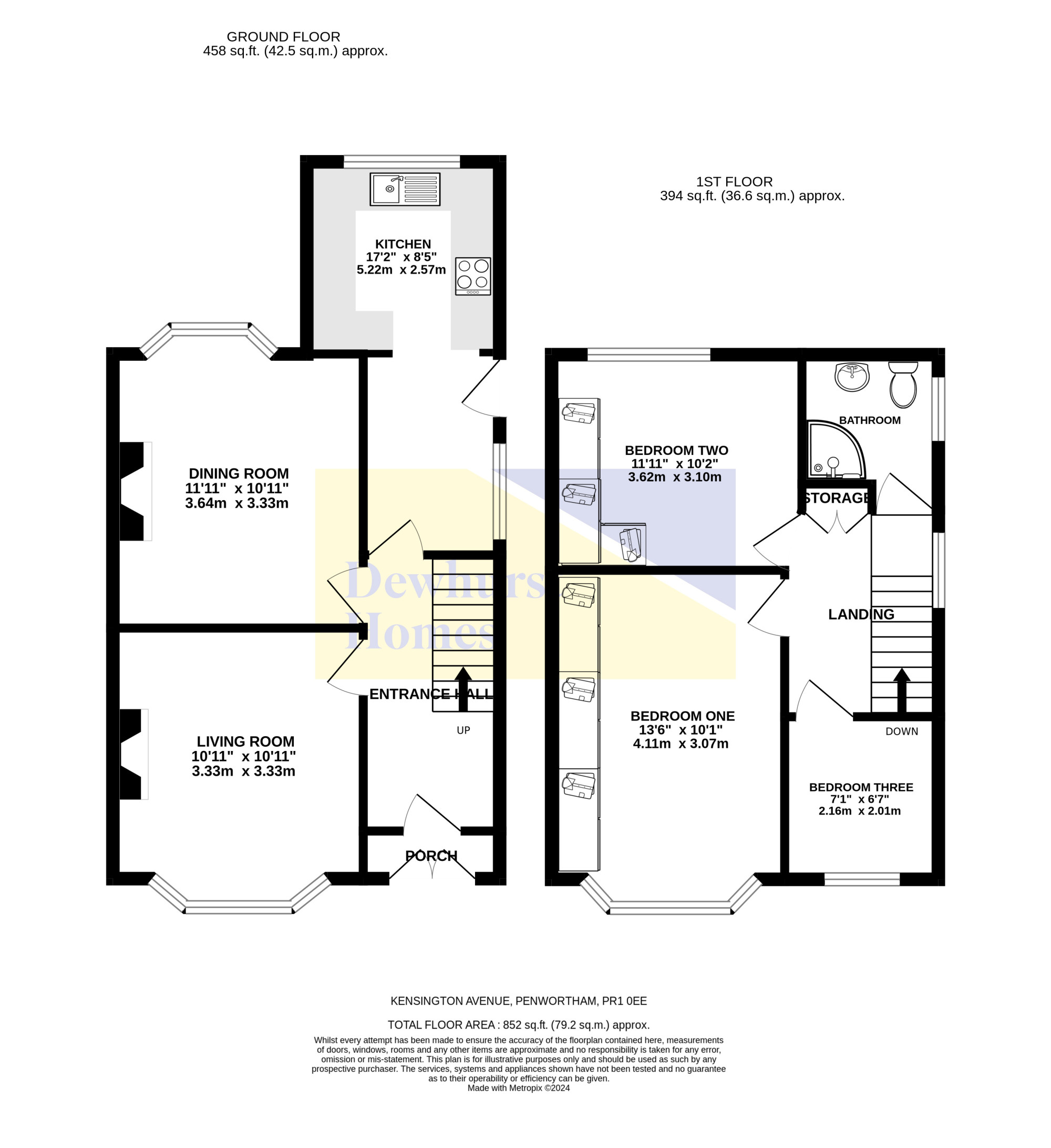72, Kensington Avenue, Penwortham floorplan