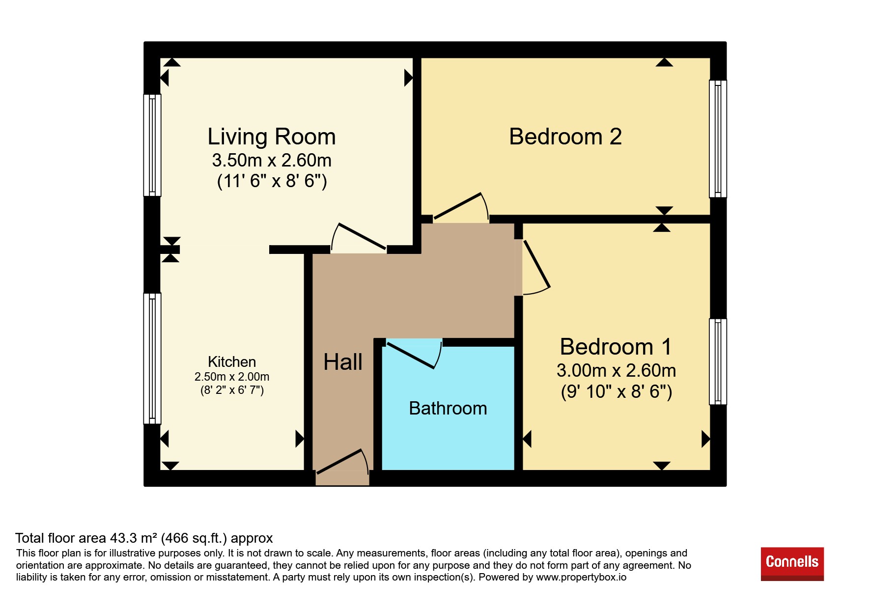 Flat 6, Princes Court, Princes Street, Kettering floorplan