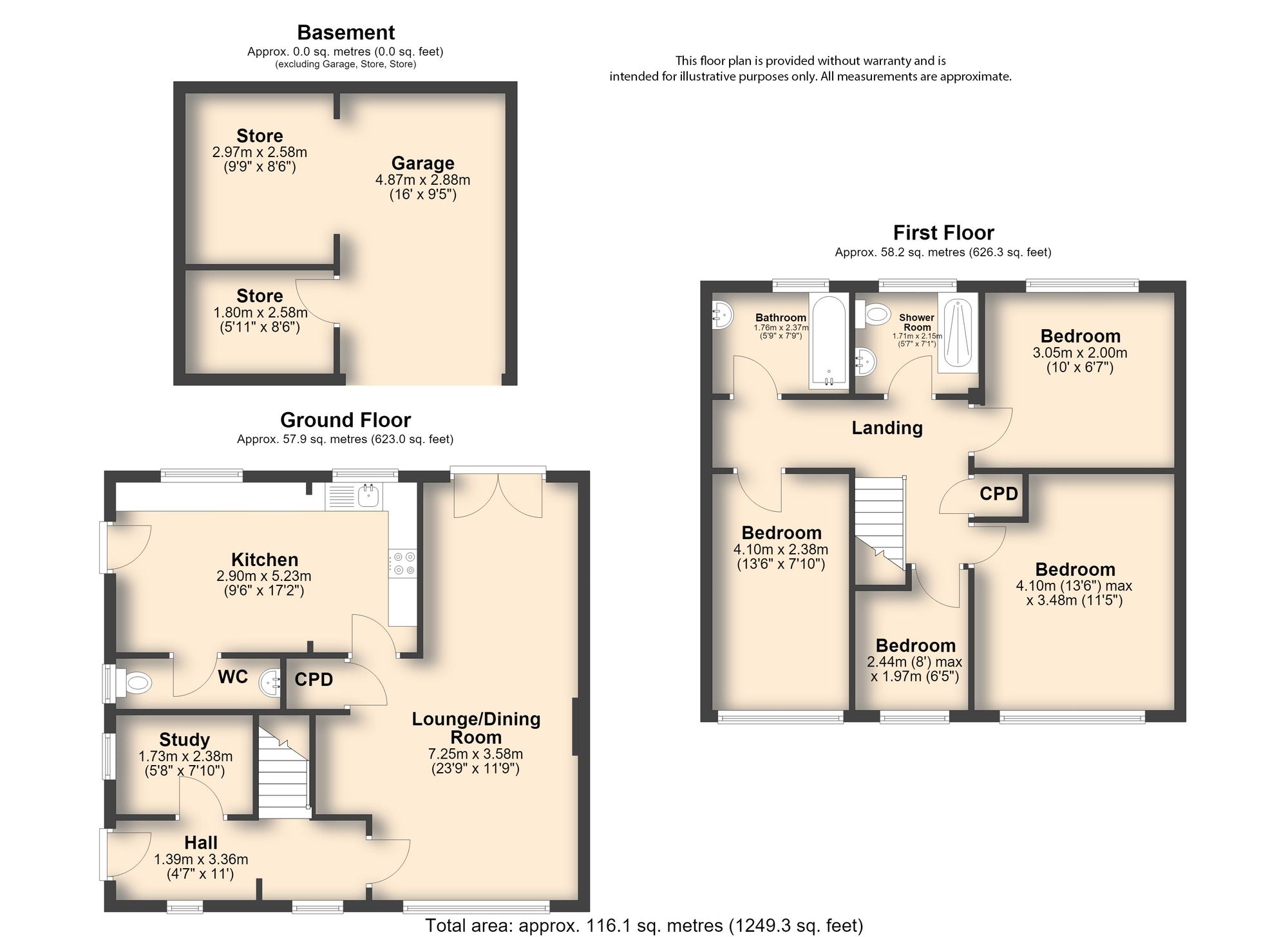 164 Holmley Lane, Dronfield floorplan