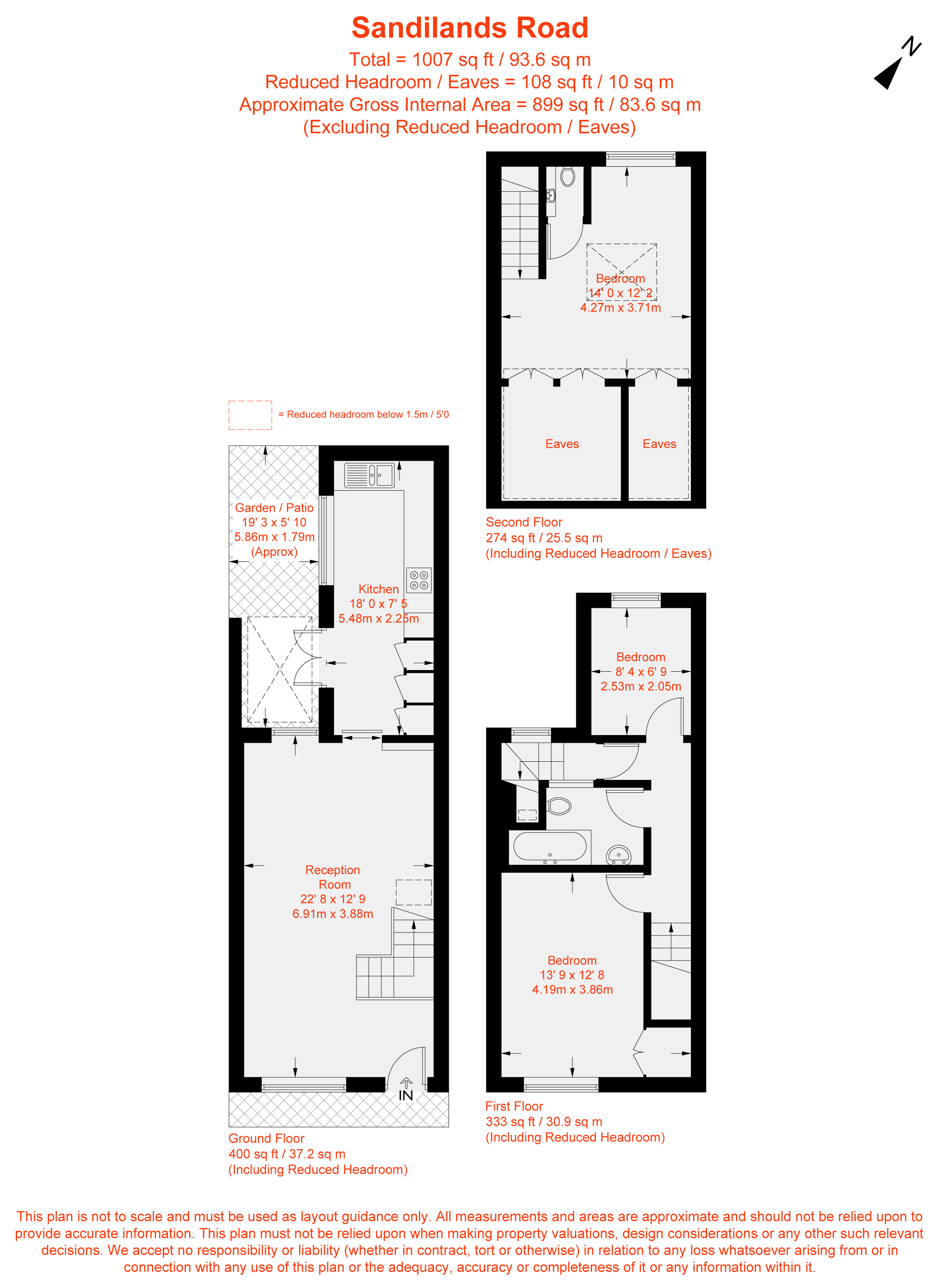 57, Sandilands Road, London floorplan