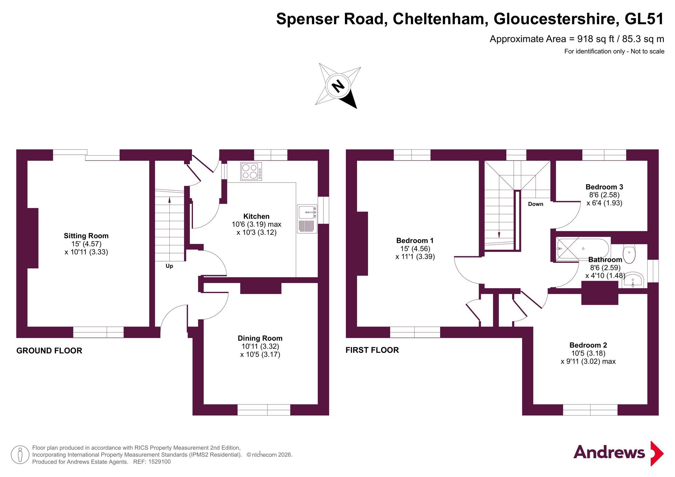 32, Spenser Road, Gloucestershire floorplan