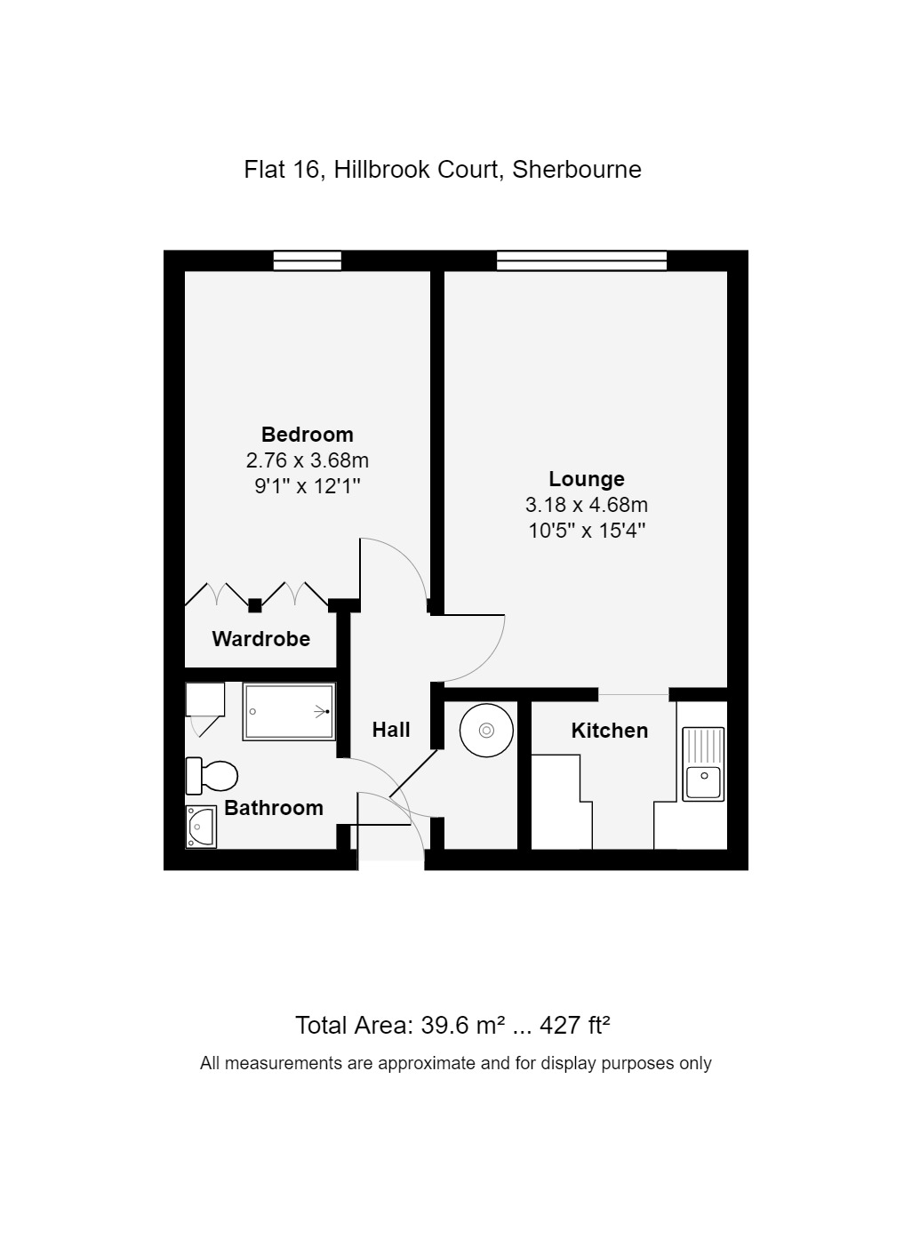 16, Hillbrook Court, Acreman Street, Sherborne floorplan