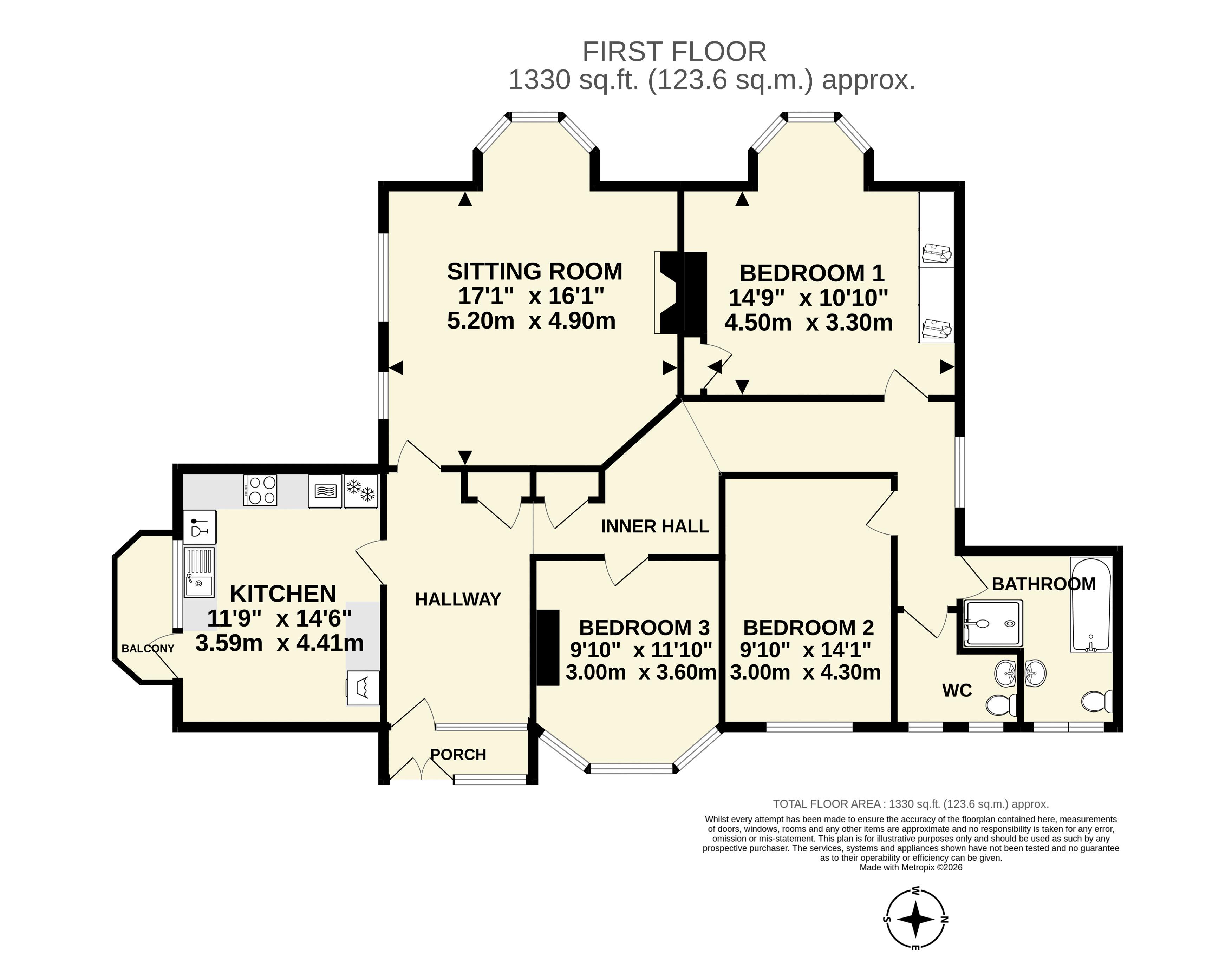 2 Burnside, Bickwell Valley, Sidmouth floorplan