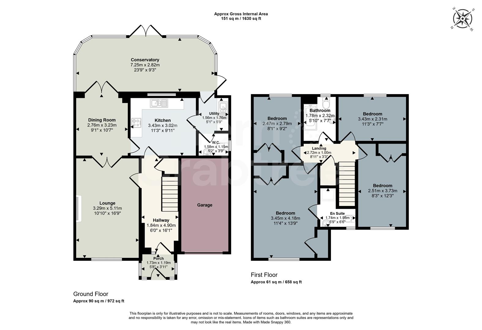 7, Treseder Way, Cardiff floorplan