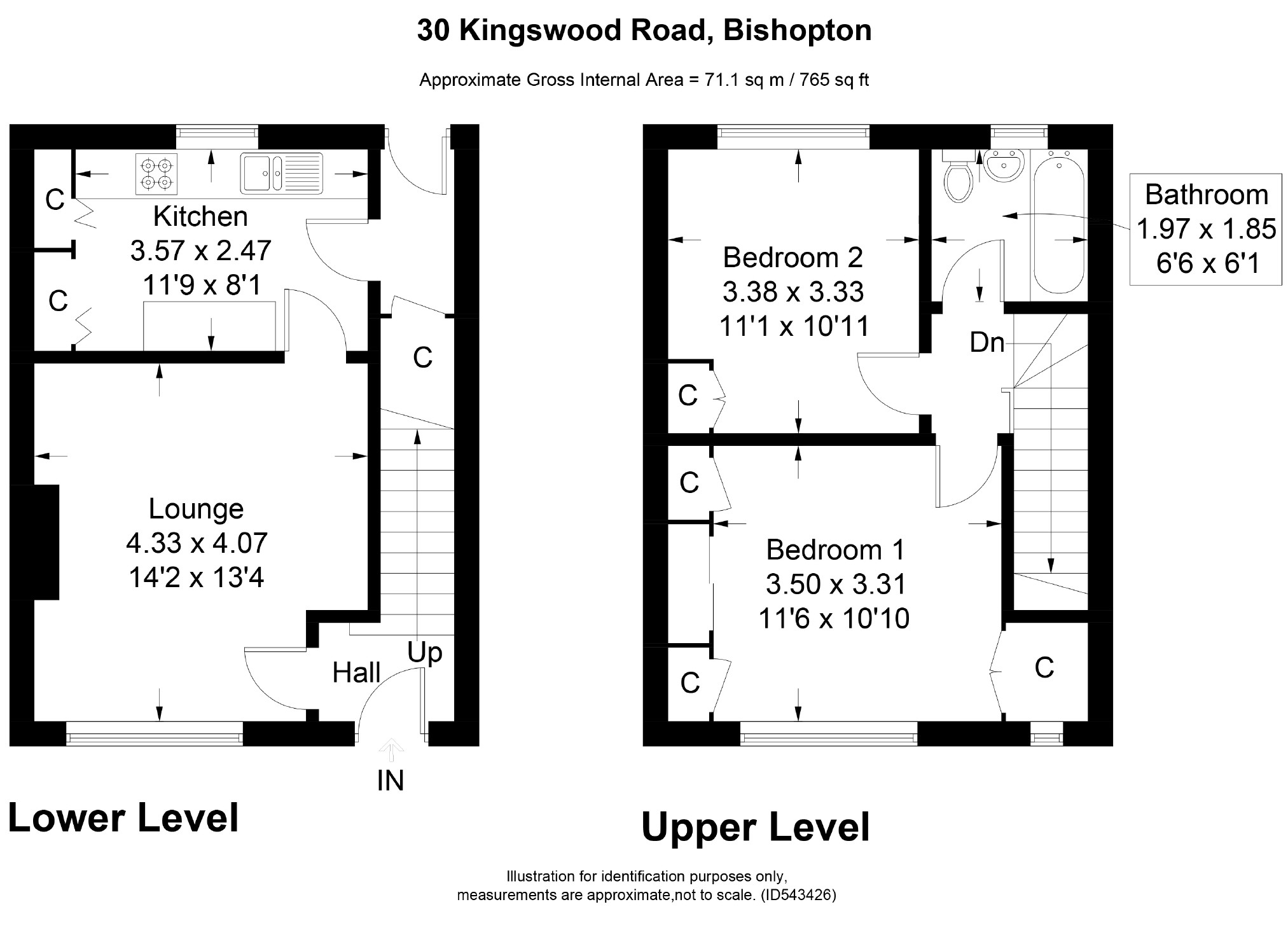 2 Bedrooms Terraced house for sale in Kingswood Road, Bishopton PA7