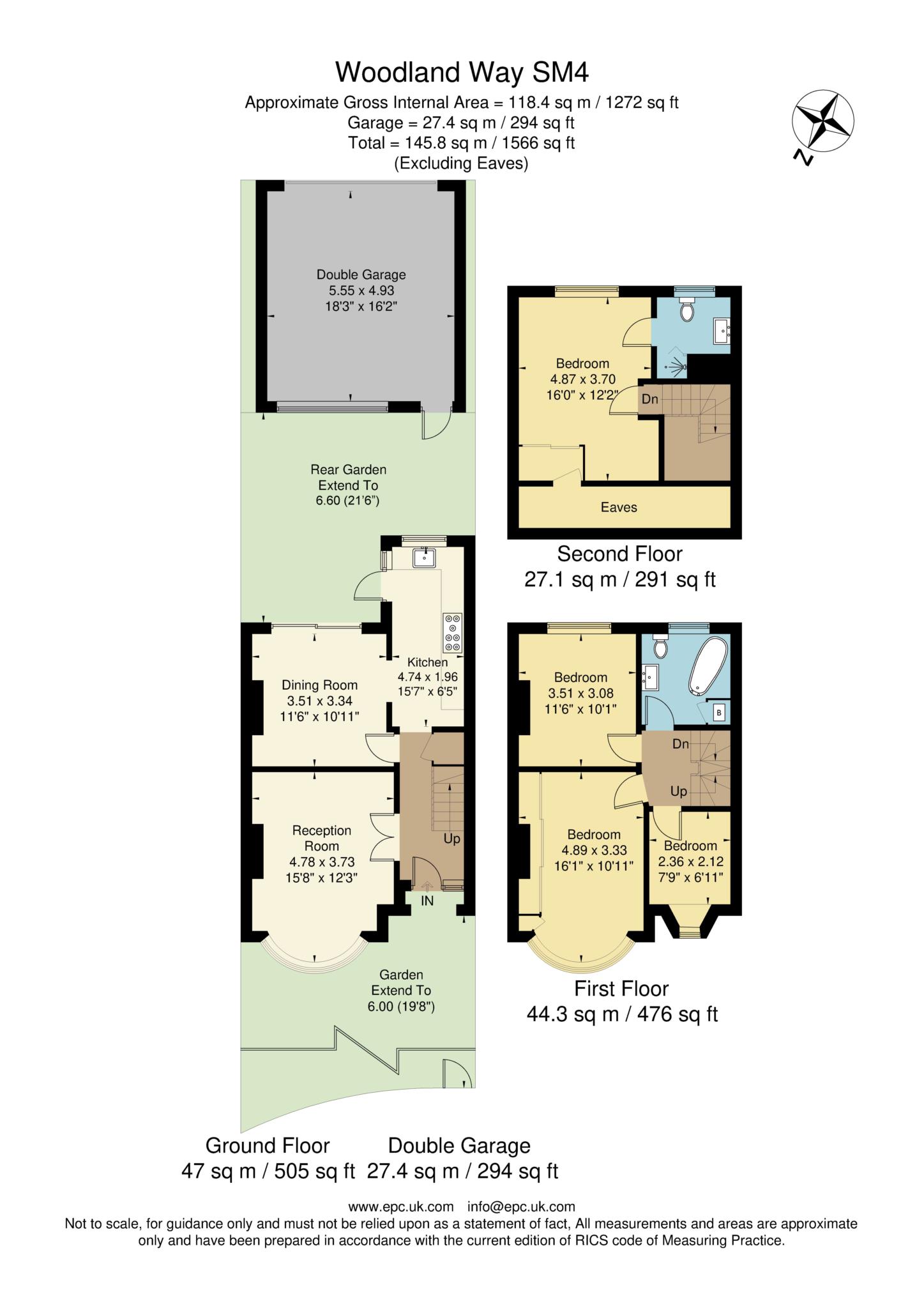 21, Woodland Way, Morden floorplan