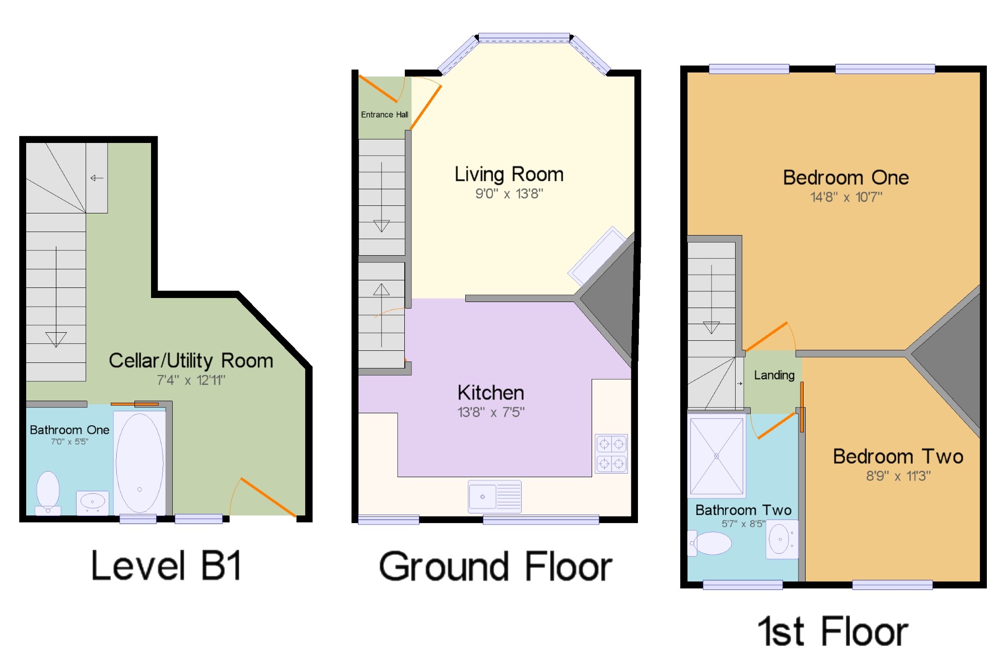 2 Bedrooms Terraced house for sale in High Street, Burwash, Etchingham, East Sussex TN19