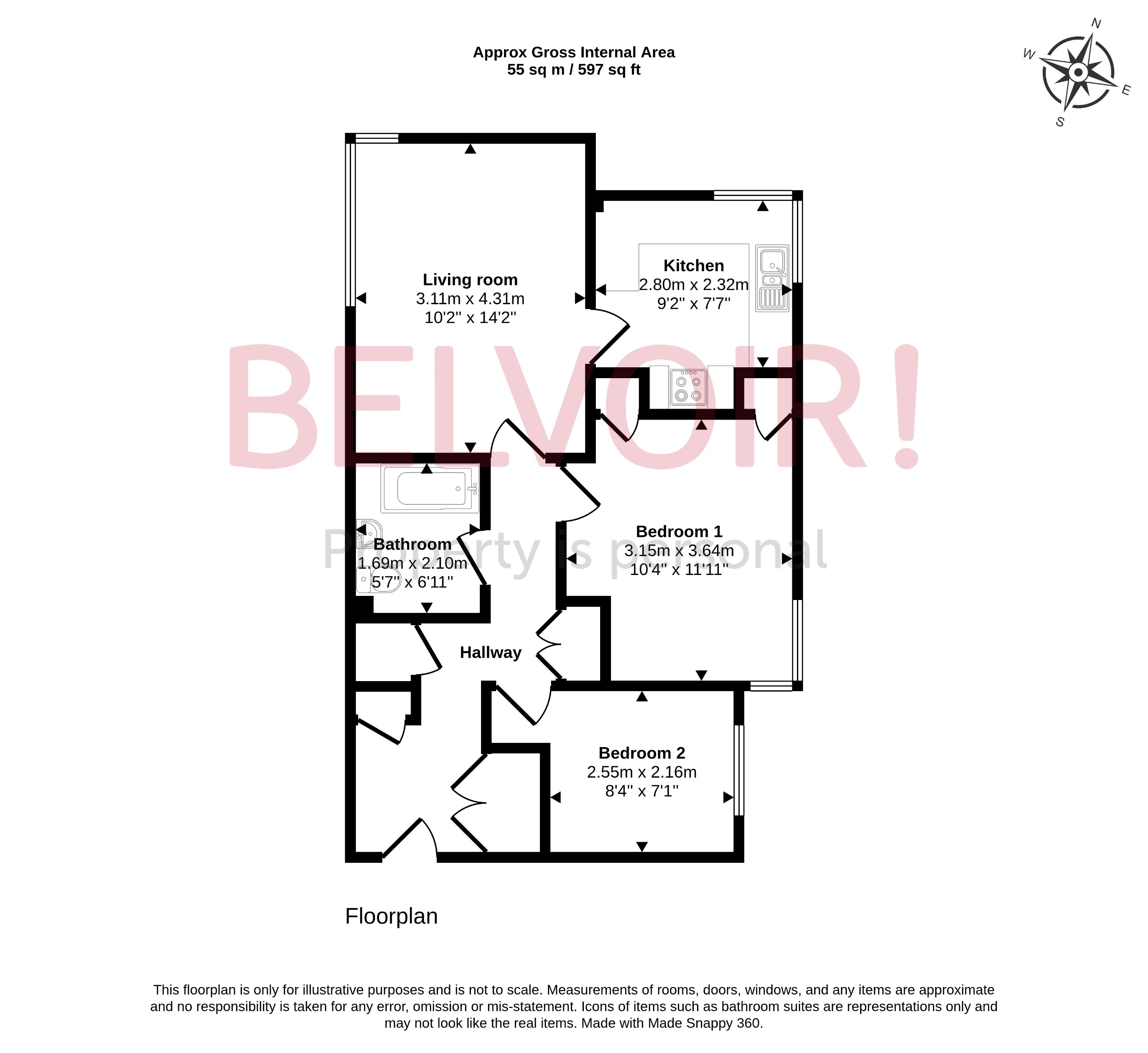 18, Little Pheasants, Pumphreys Road, Cheltenham floorplan