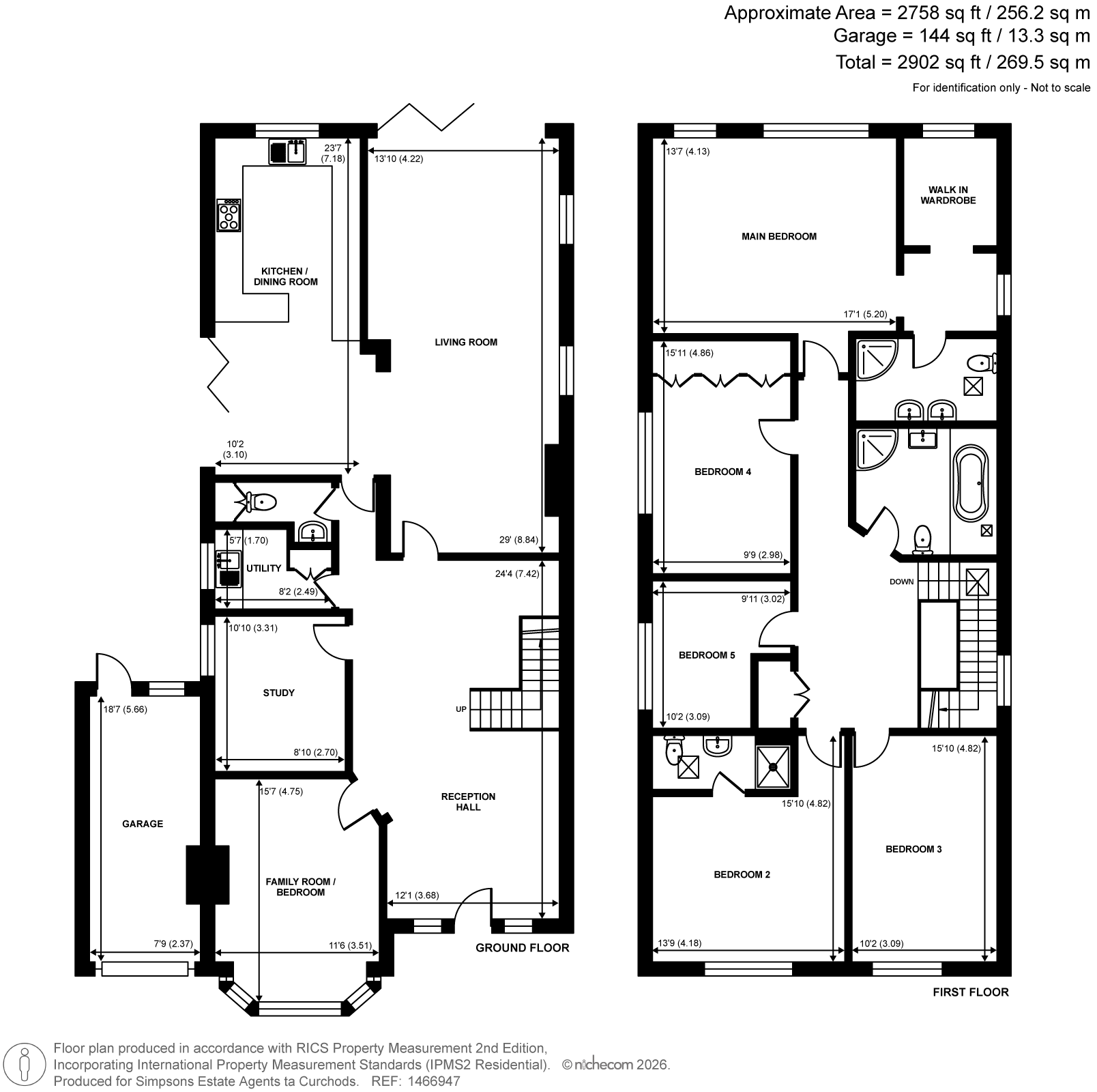 2, Woodside Avenue, Walton-On-Thames floorplan