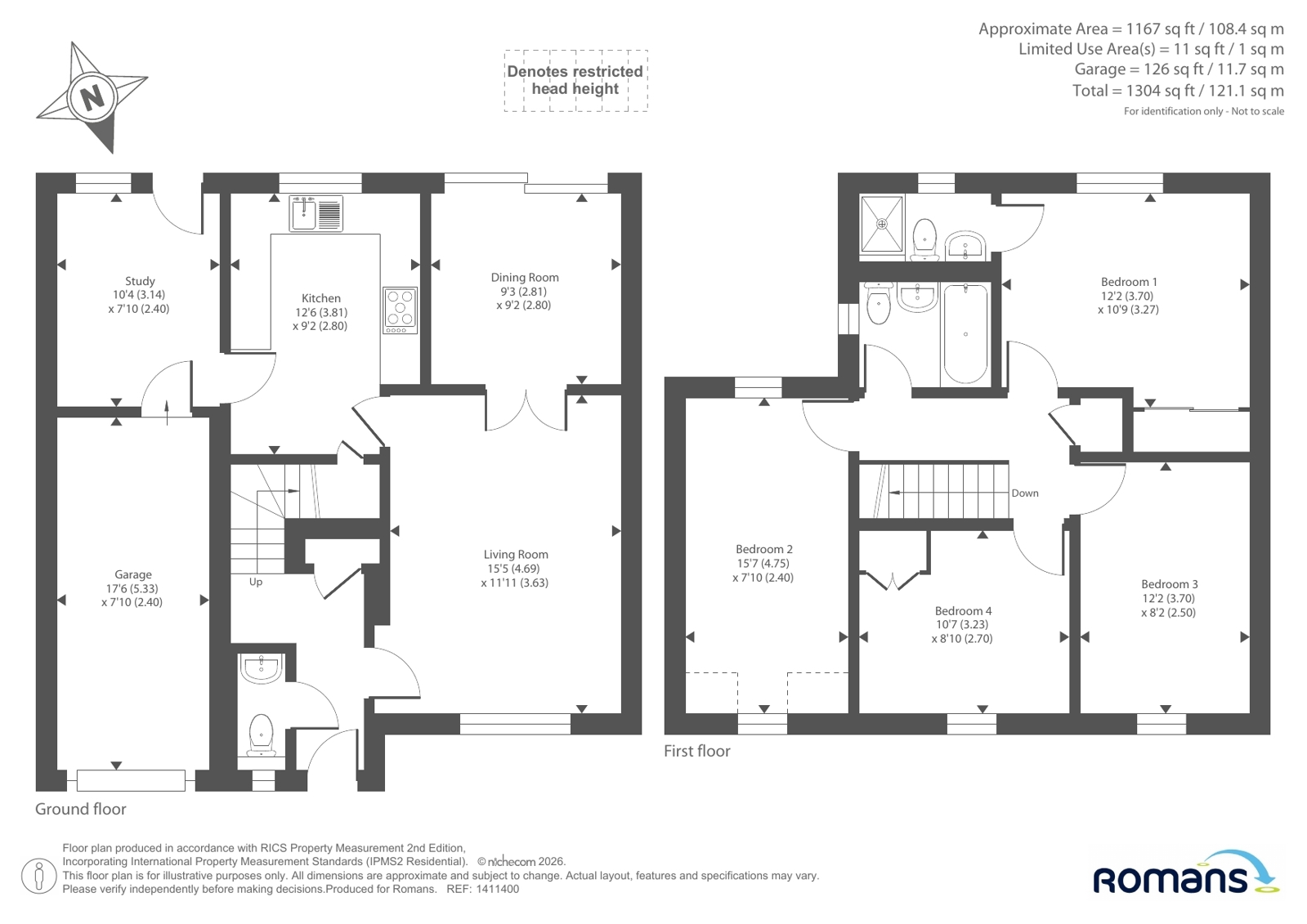 12, Finbeck Way, Reading floorplan