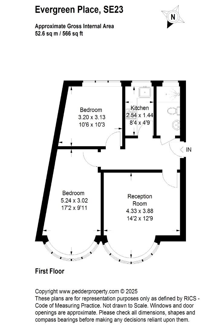 Flat 2B, Evergreen Place, London floorplan