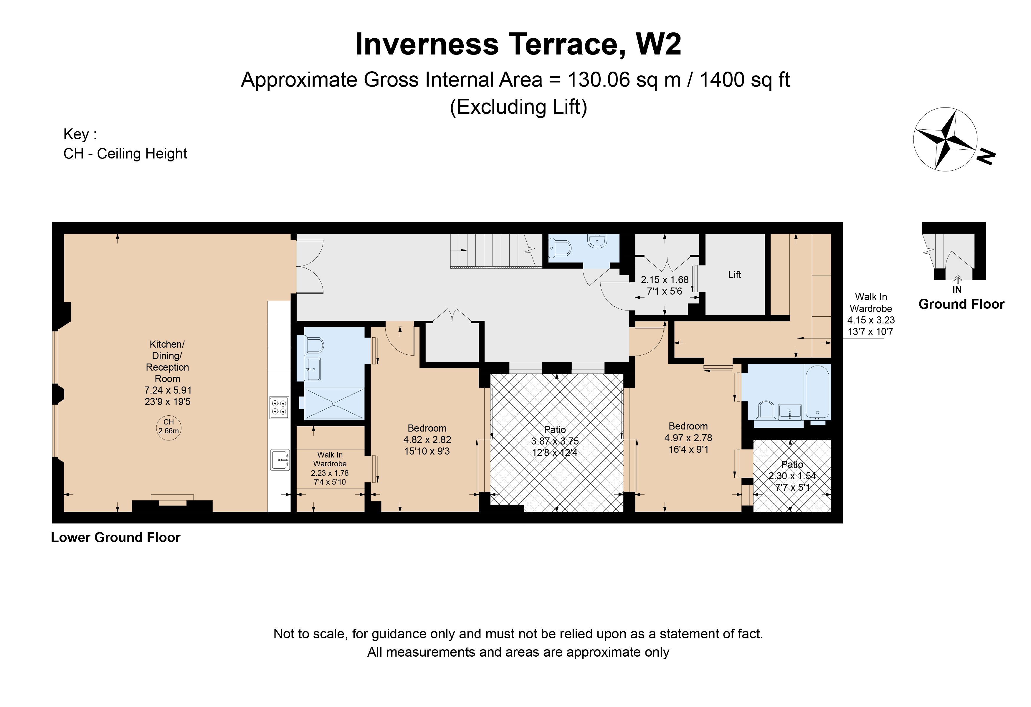 Apartment 1, 2, Inverness Terrace, London floorplan