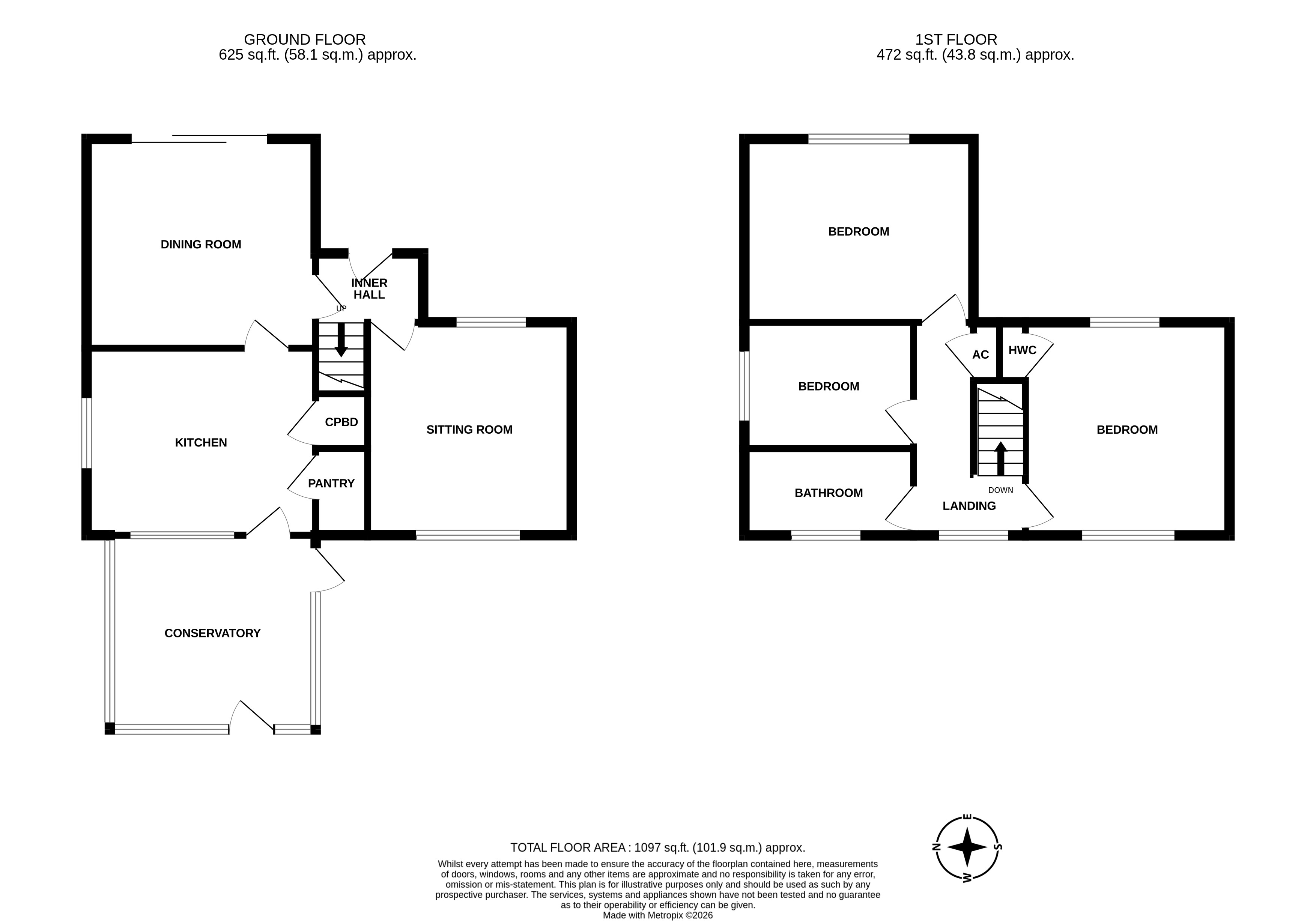 The Gables,, Bosbury, Herefordshire floorplan