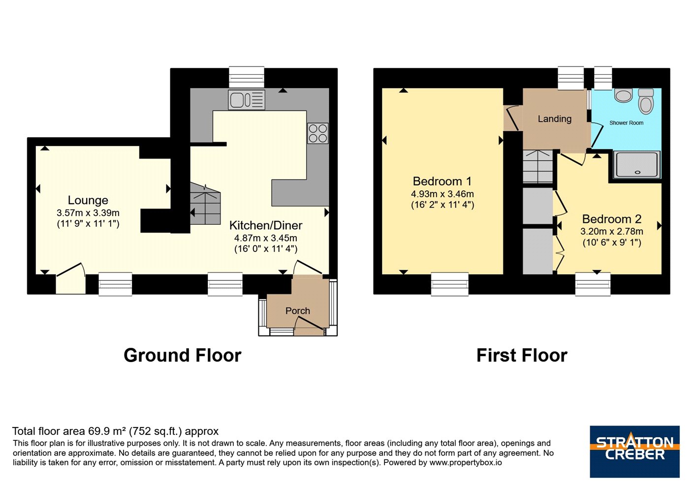2 Woodside Cottages,, Falmouth Road, Truro floorplan