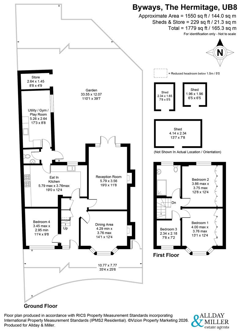 Byways, The Hermitage, Uxbridge floorplan