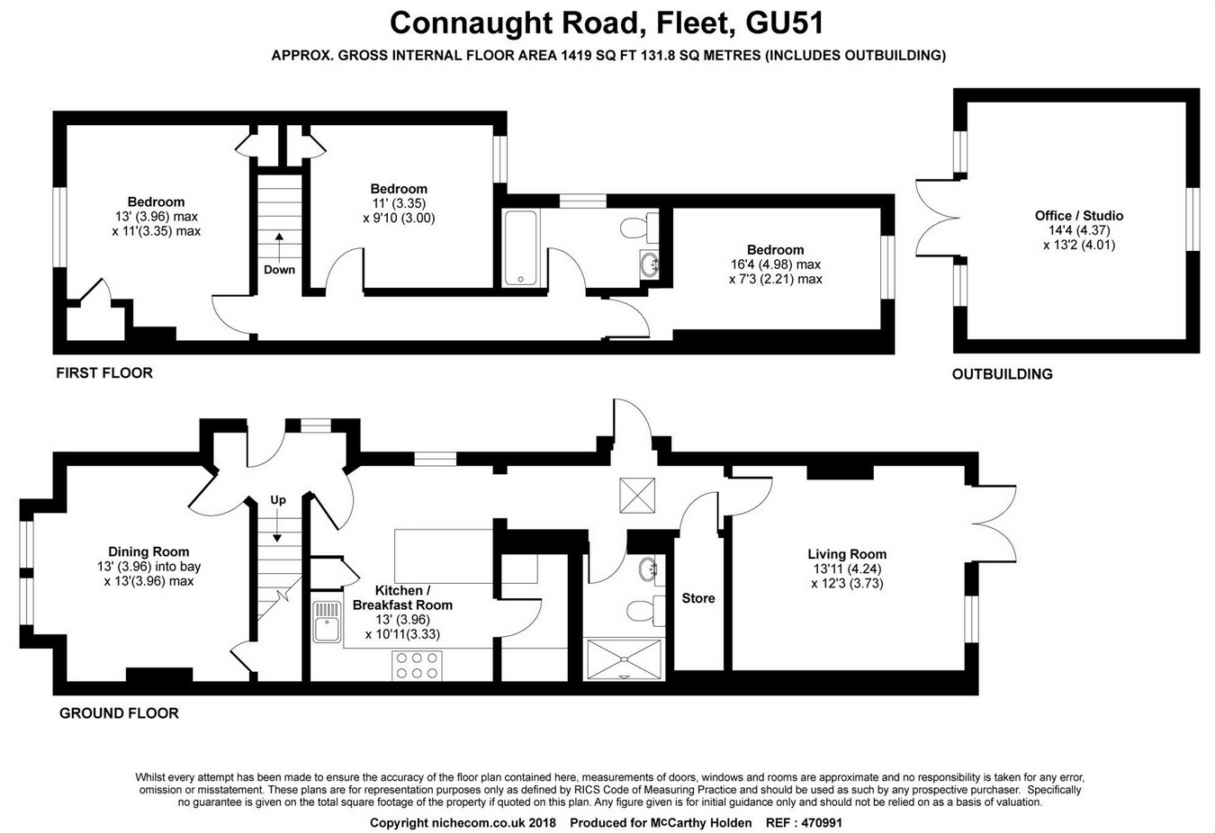 3 Bedrooms  for sale in Connaught Road, Fleet GU51