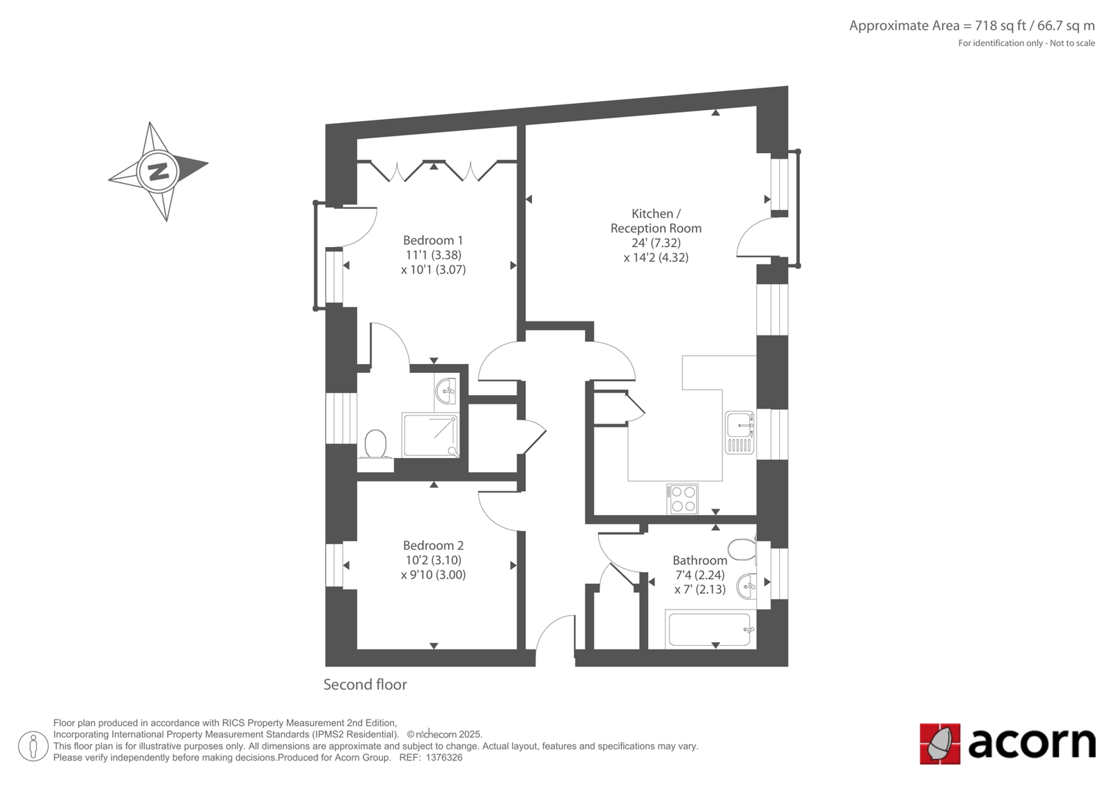 Flat 6, 3, Calypso Crescent, London floorplan