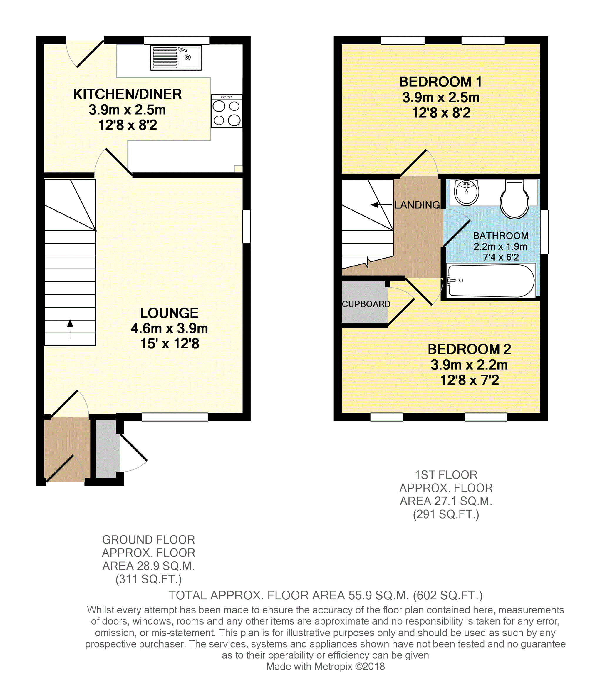 2 Bedrooms Semi-detached house for sale in Bradwell Grove, Chesterfield S45