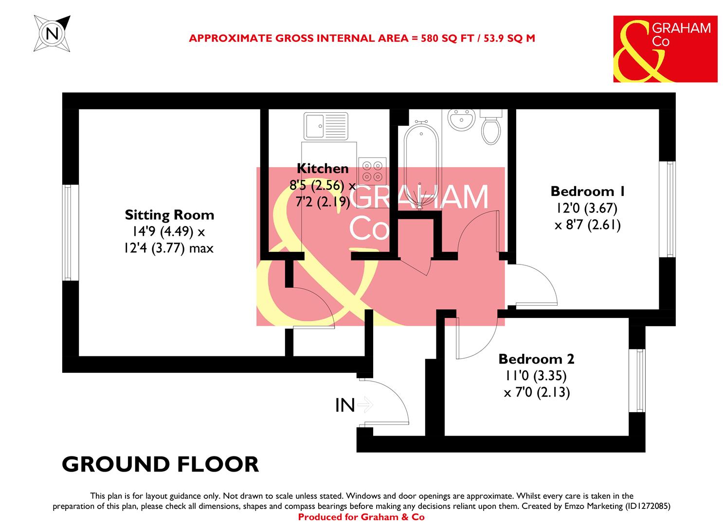 20 Bishops Court, Heather Drive, Andover floorplan