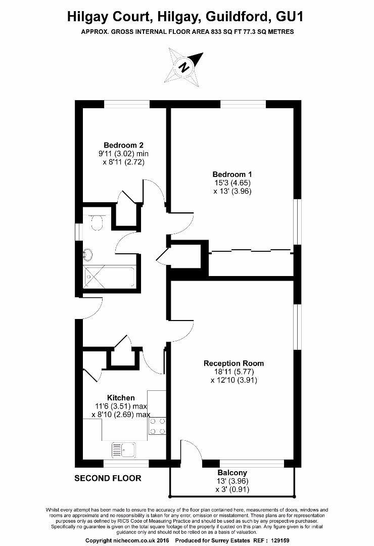 2 Bedrooms Flat for sale in Hilgay, Guildford GU1