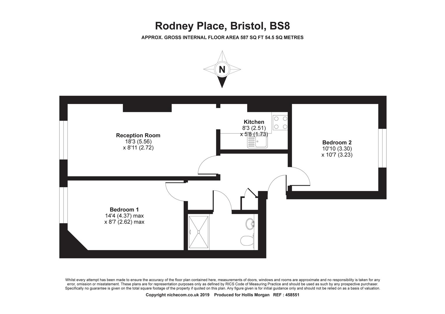 2 Bedrooms Flat for sale in Rodney Place, Clifton, Bristol BS8