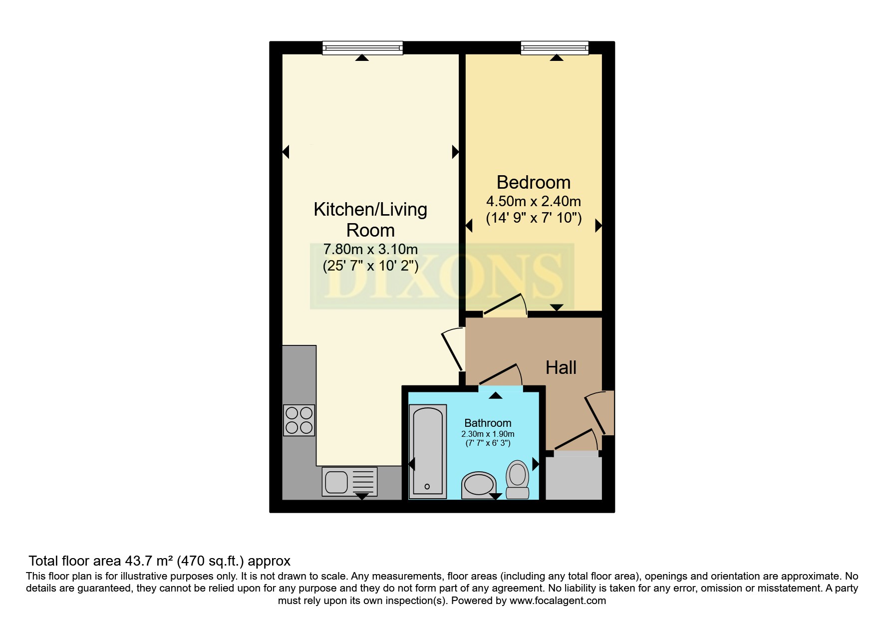 Apartment 21, 44, Camden Street, West Midlands floorplan
