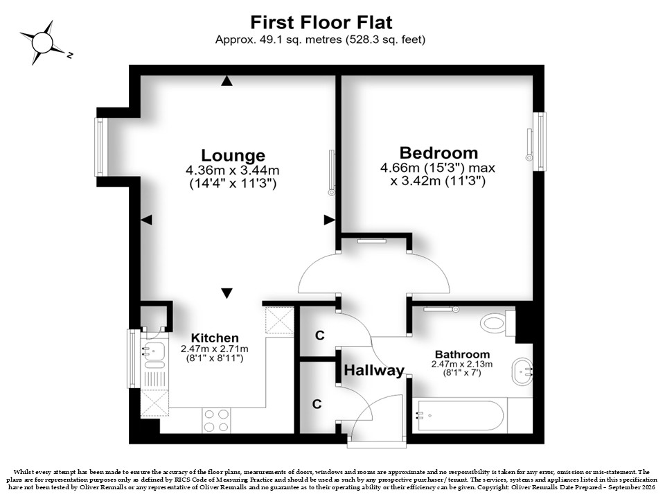 Grenadier Path - 1 Bedroom, Aylesbury, Aylesbury floorplan